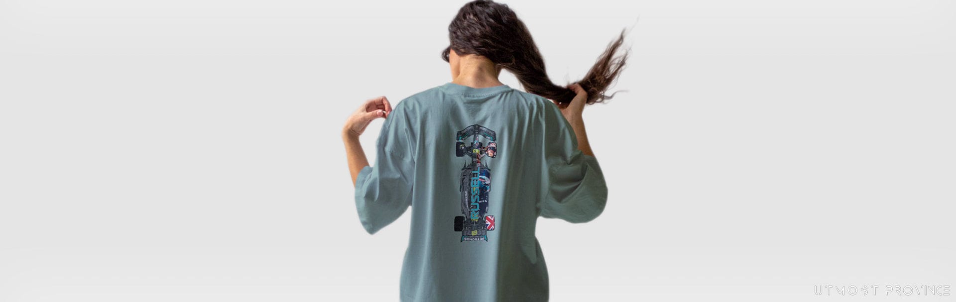 George Russell-inspired F1 merchandise and apparel by Utmost Province®.