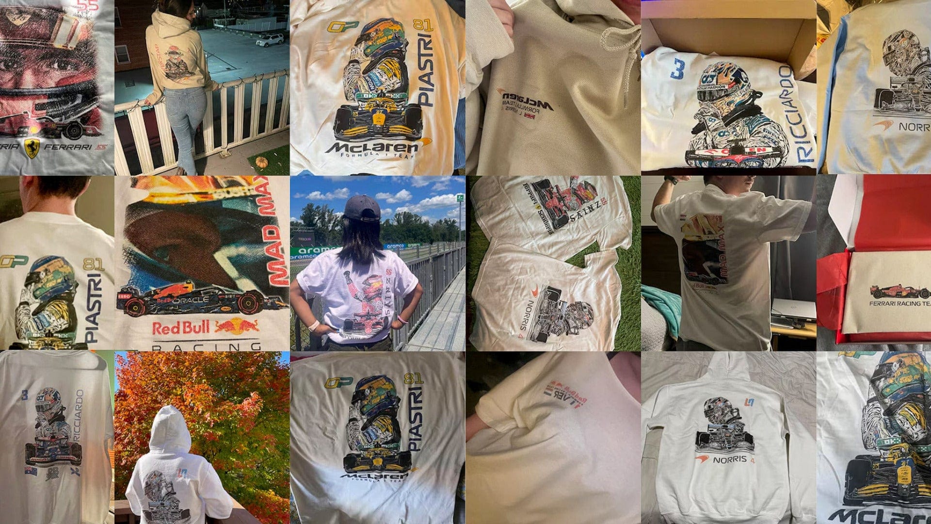 Collage of authentic client review images for Utmost Province Apparel