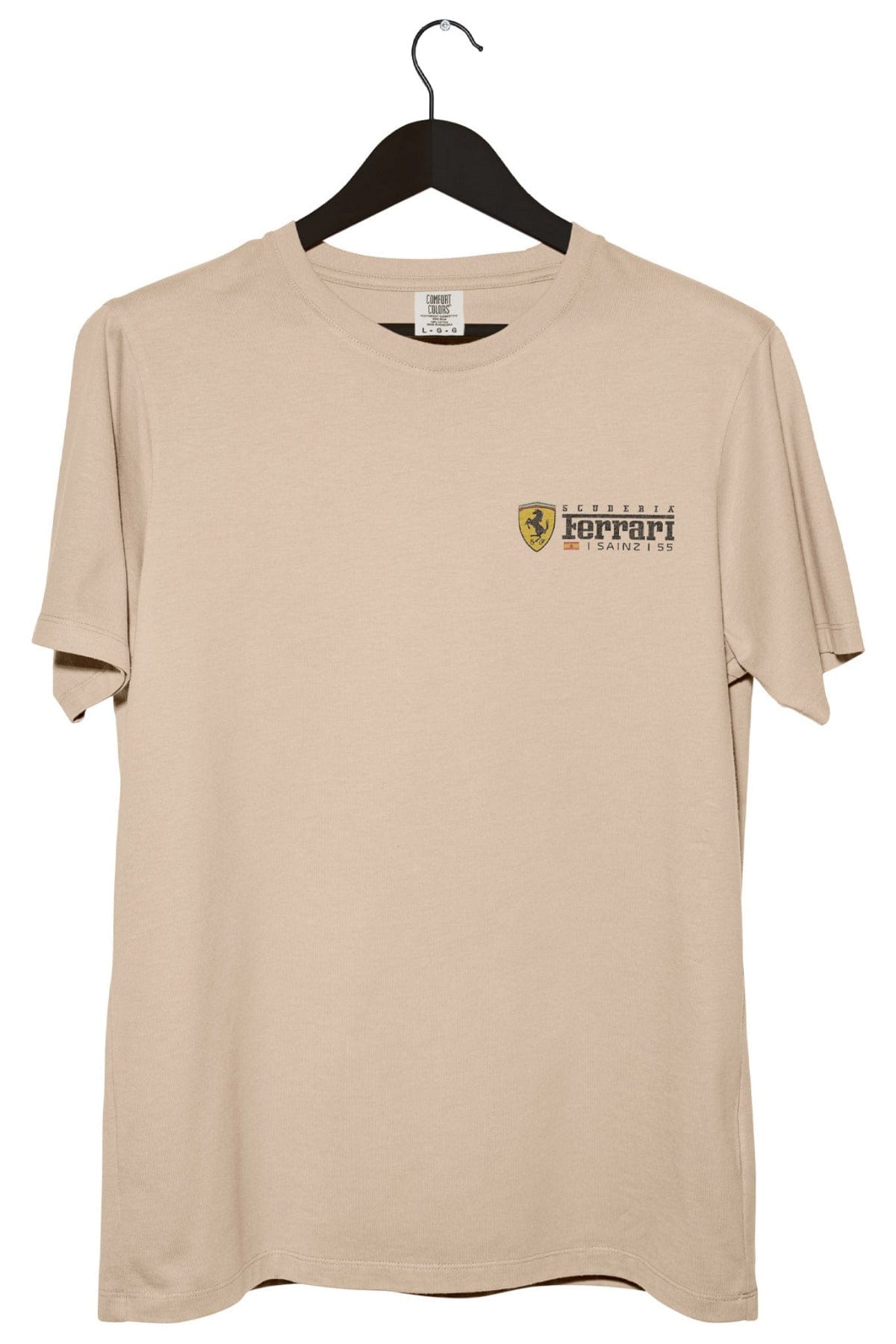 Front of Utmost Province custom Carlos Sainz Ferrari inspired t shirt.