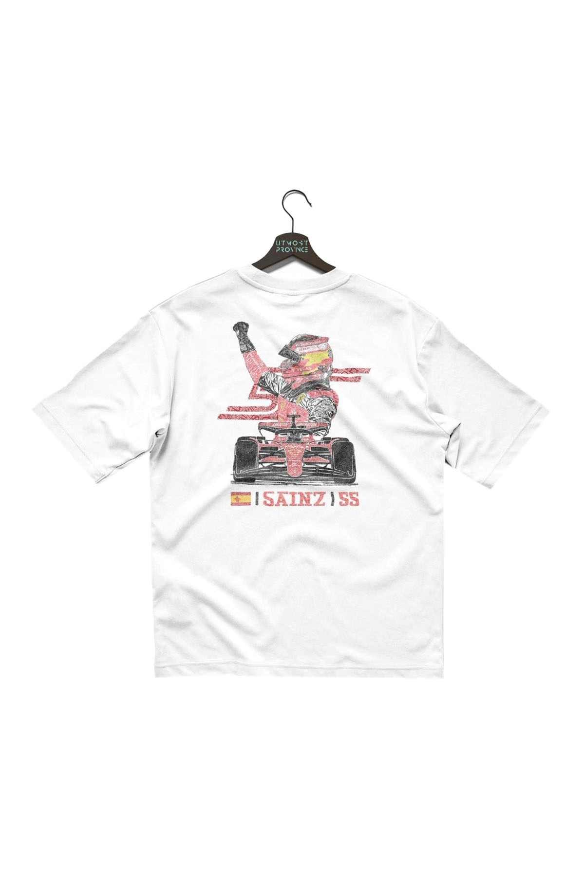 Carlos Sainz Ferrari T Shirt White