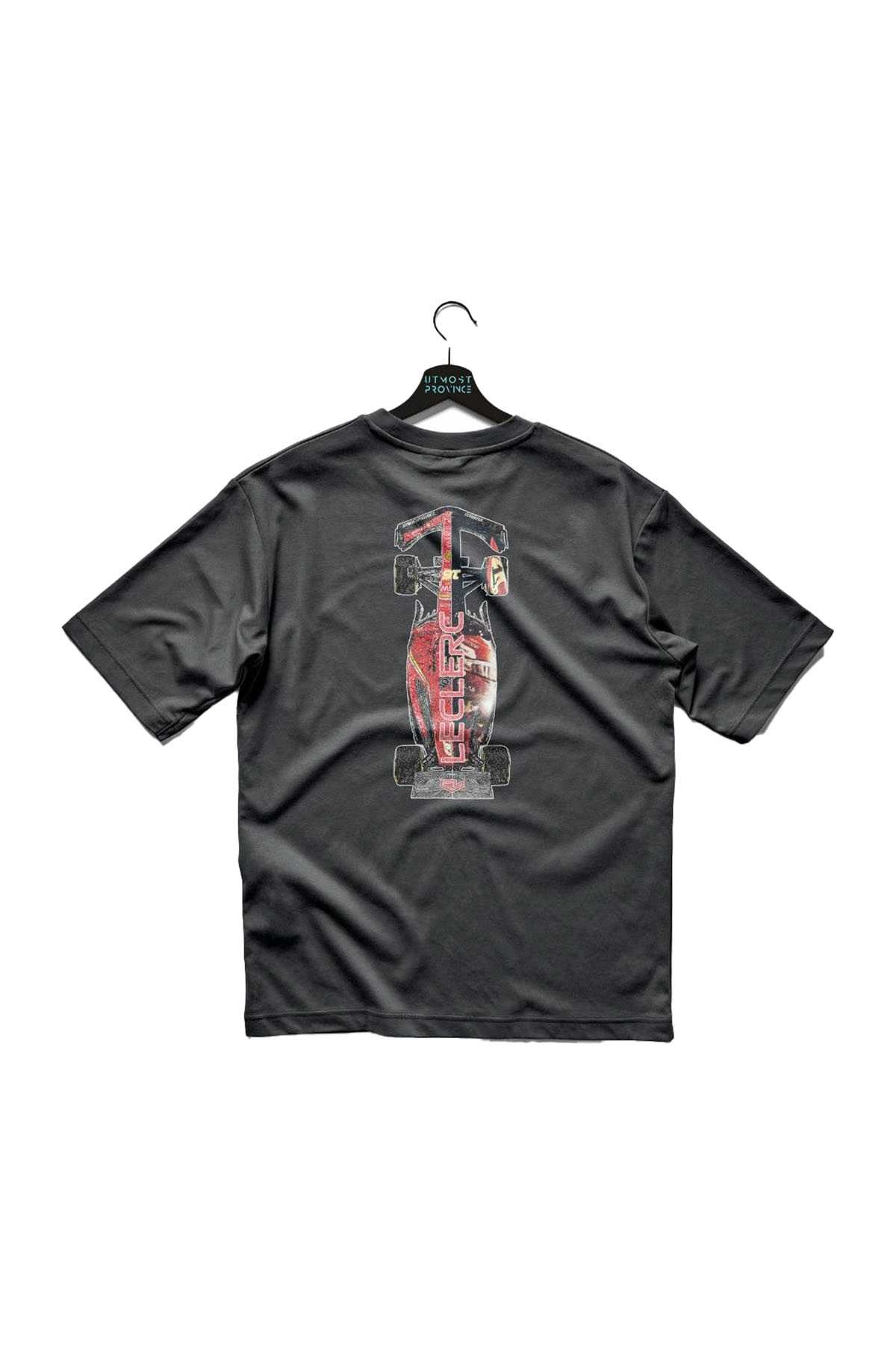 Charles Leclerc Ferrari F1 Race Car T Shirt Black