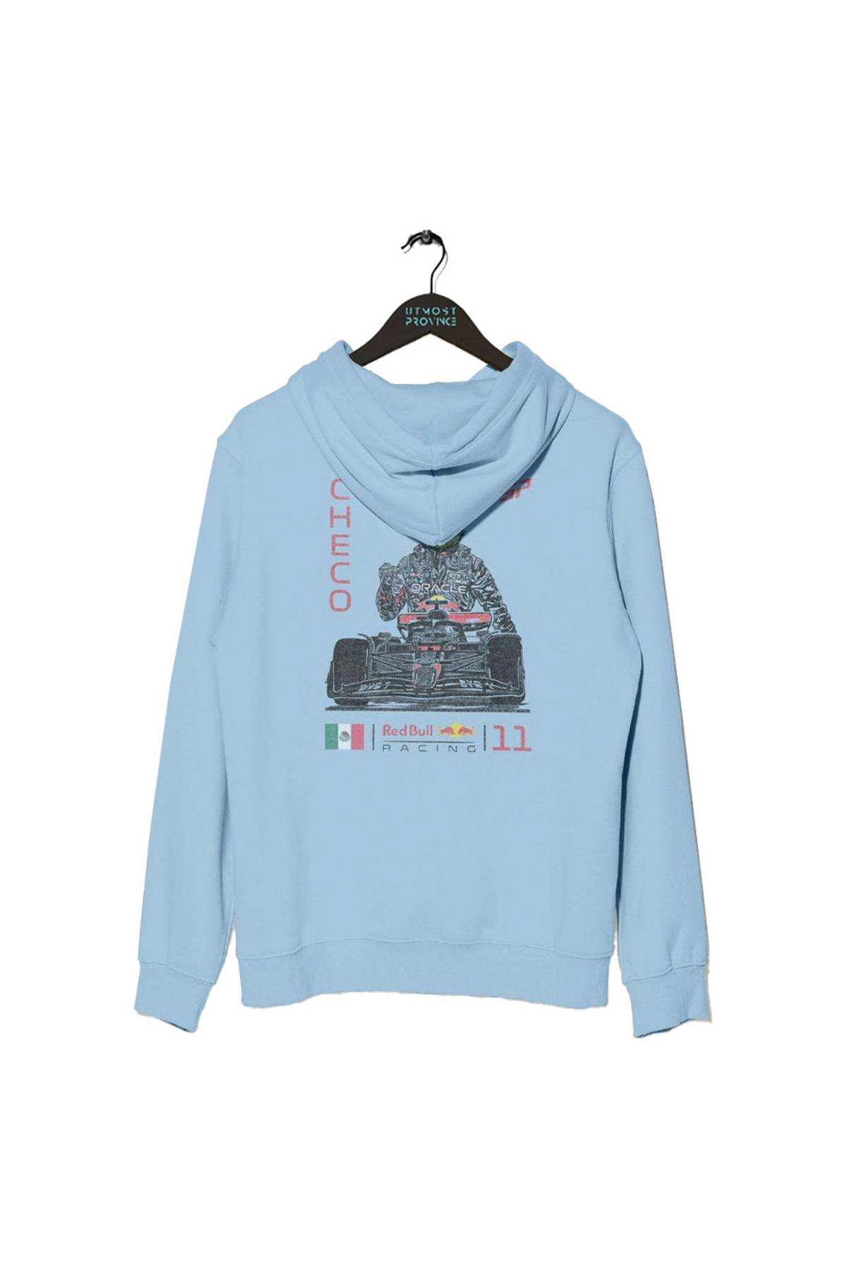 Checo Perez Red Bull F1 Hoodie Light Blue
