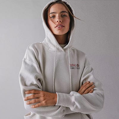 Model wearing a handmade Formula 1 hoodie, showcasing Utmost Province F1 hoodies and sweatshirts collection.