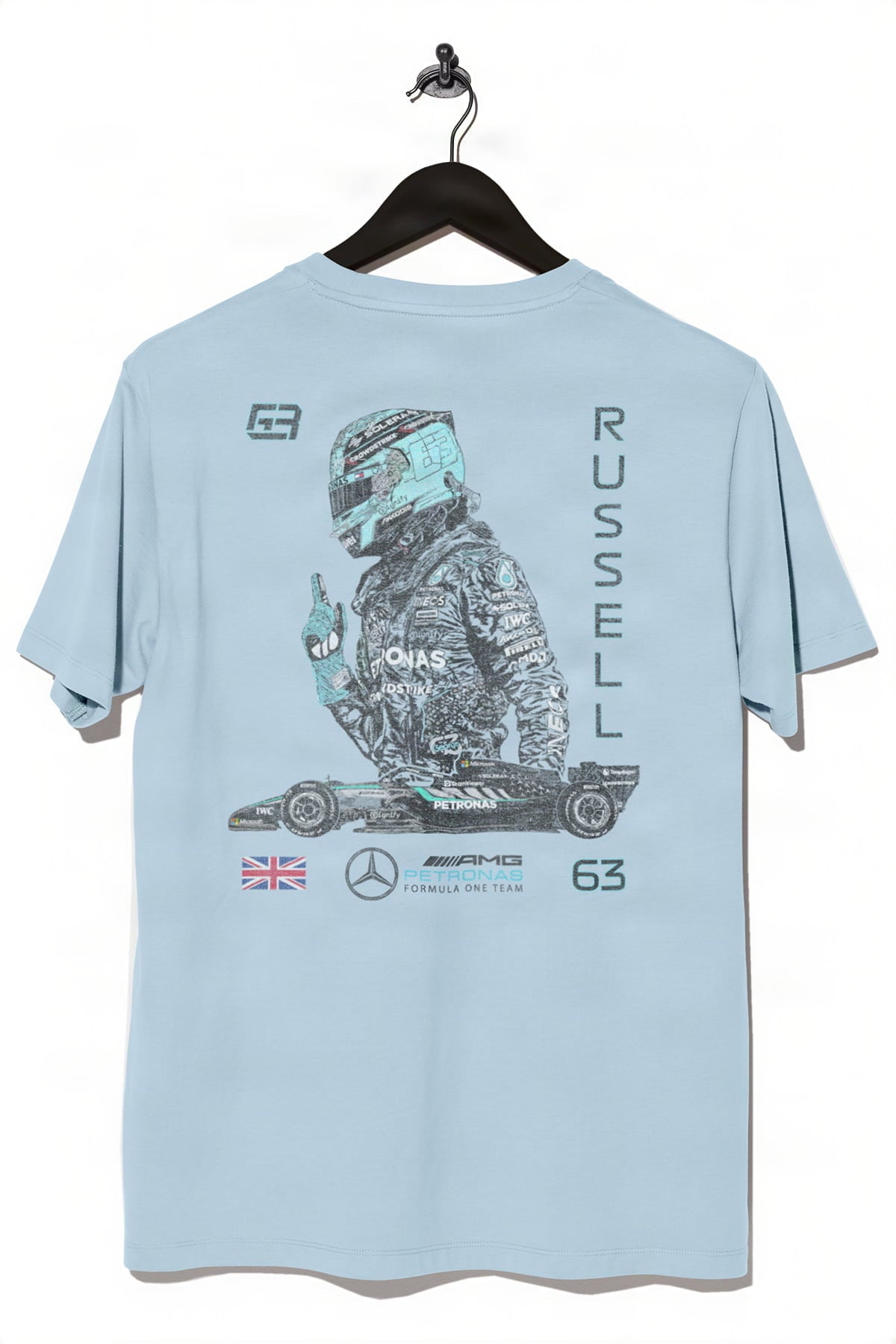 George Russell Inspired Shirt -Chambray
