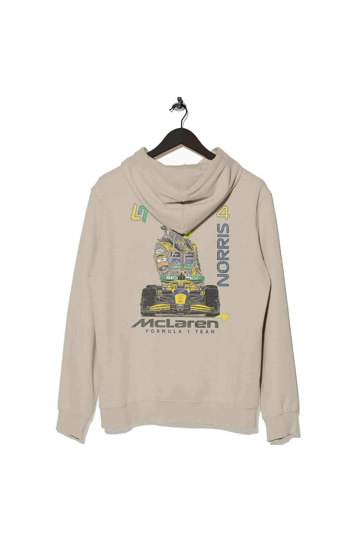 Lando Norris Senna Mclaren F1 Hoodie Sand