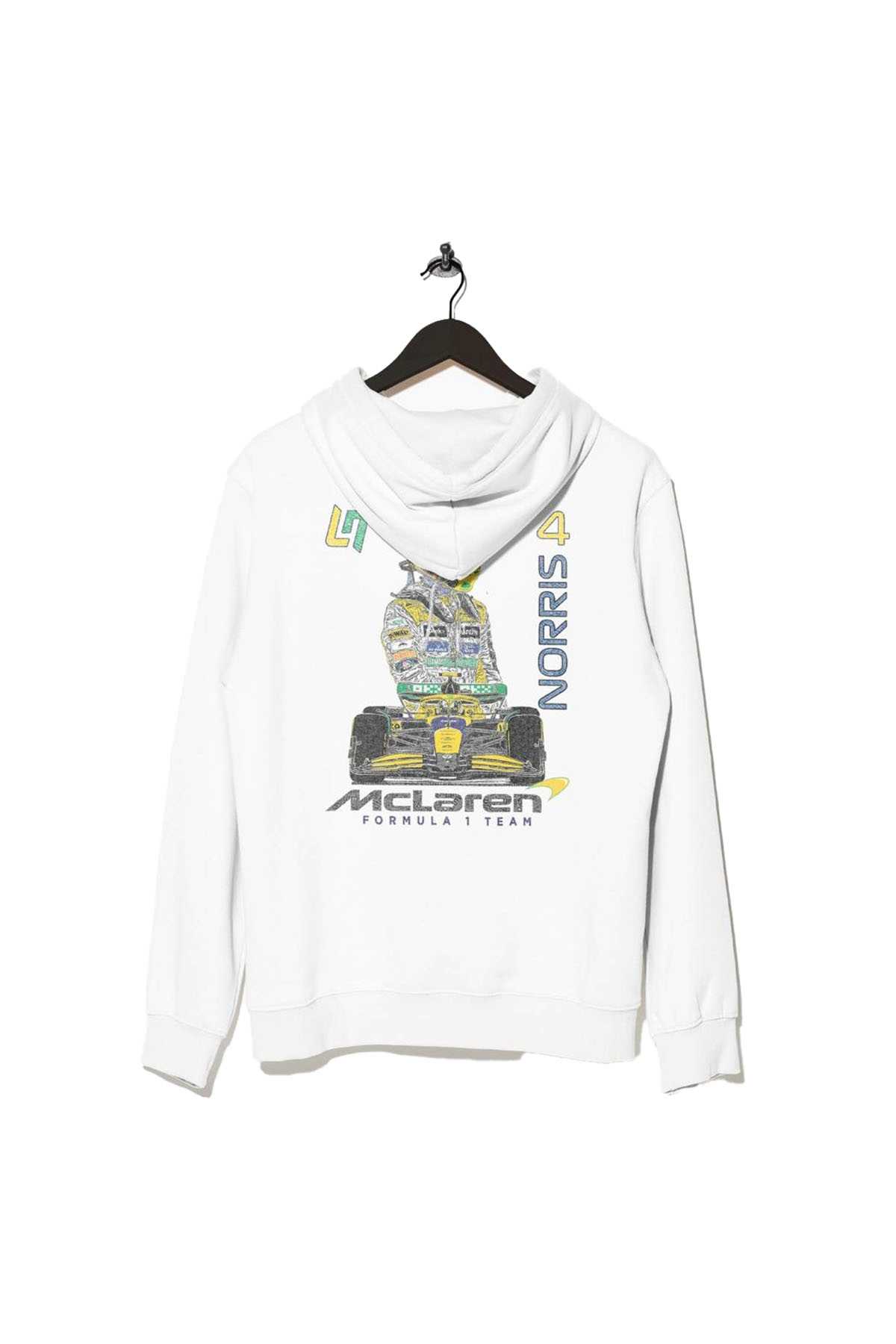 Lando Norris Senna Mclaren F1 Hoodie White