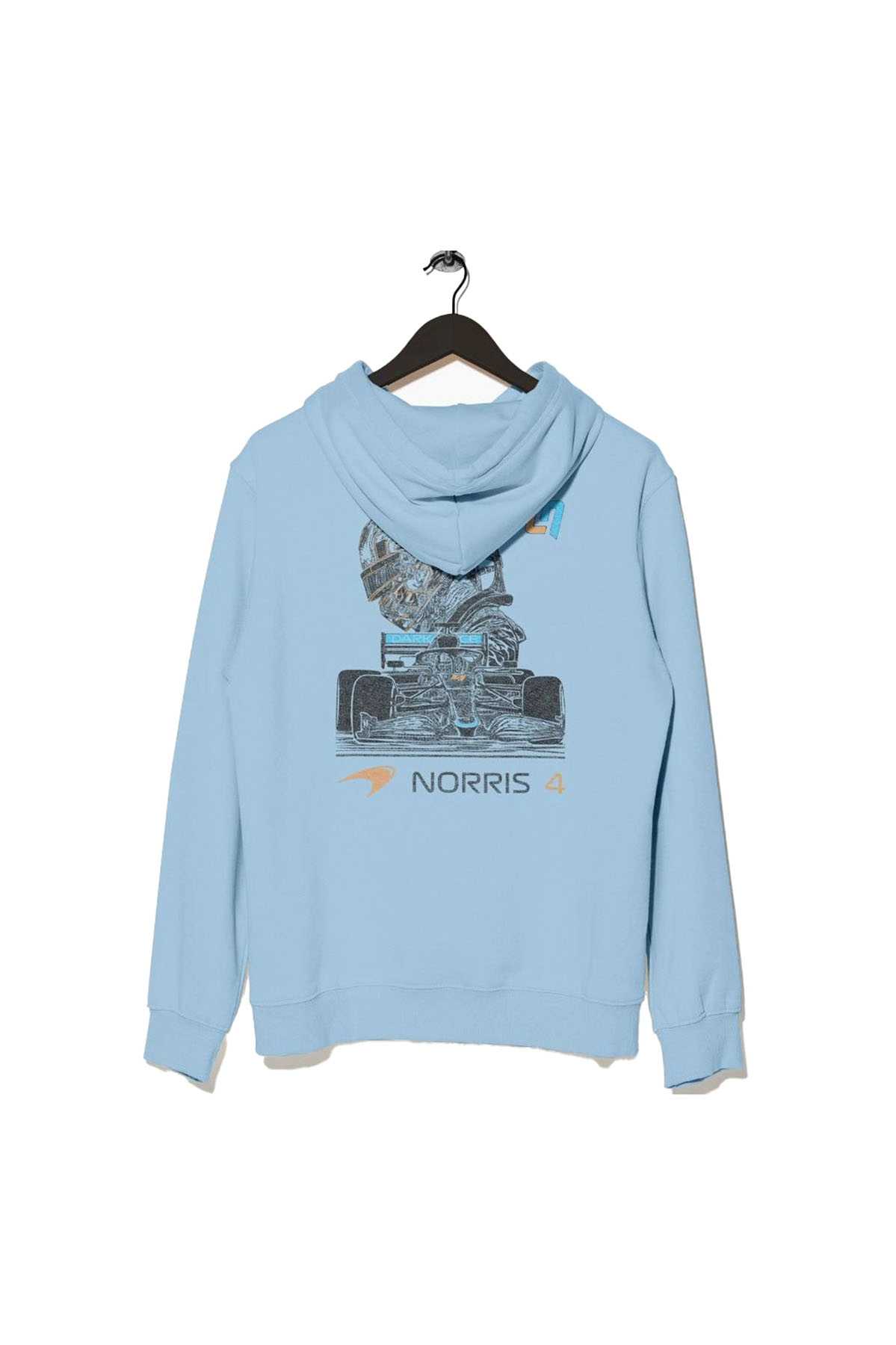 Lando Norris Mclaren F1 Hoodie Light Blue