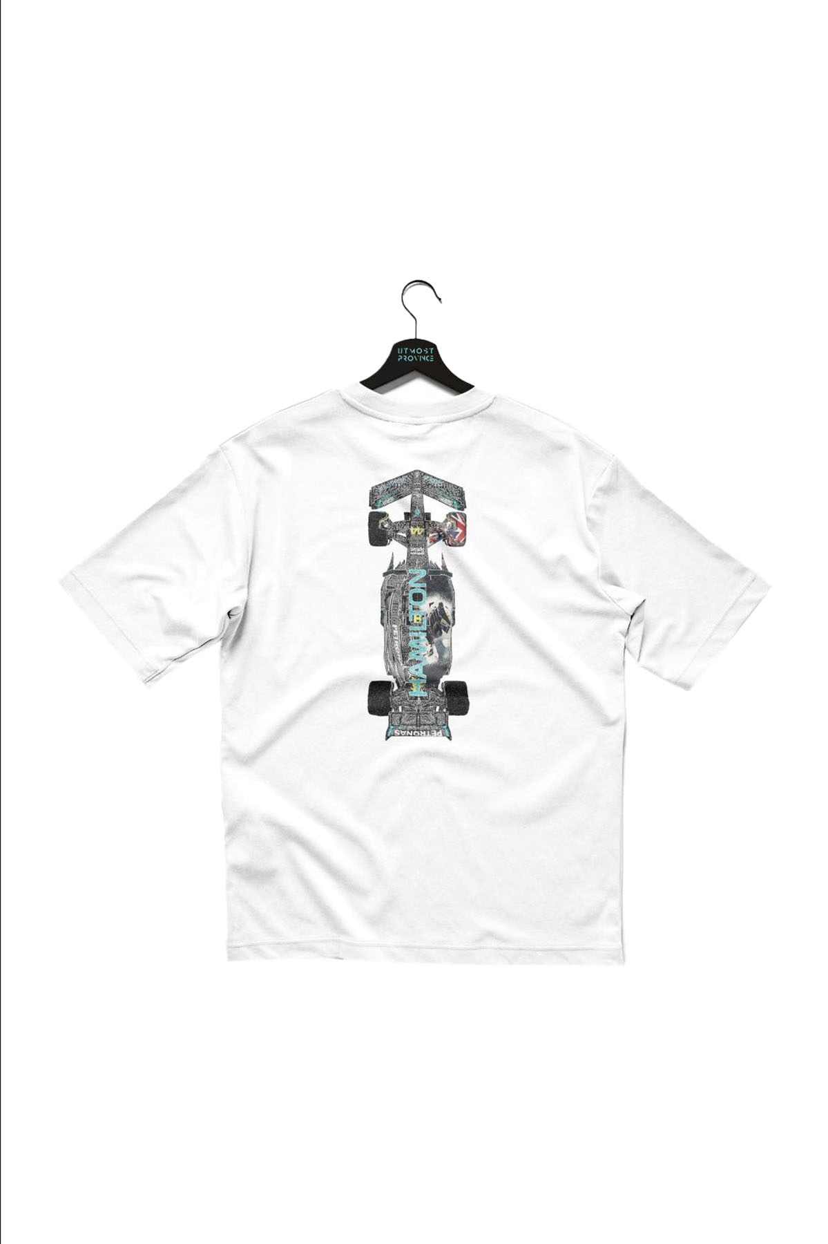 Lewis Hamilton Mercedes F1 Race Car T Shirt White