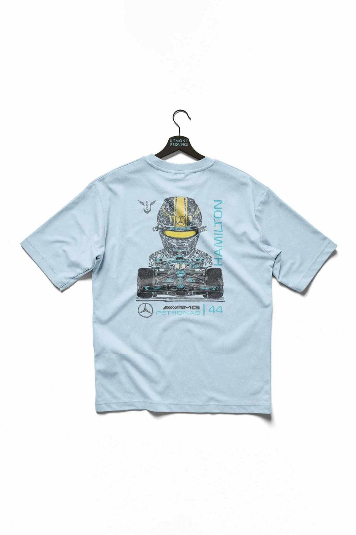 Lewis Hamilton Mercedes F1 T Shirt Chambray