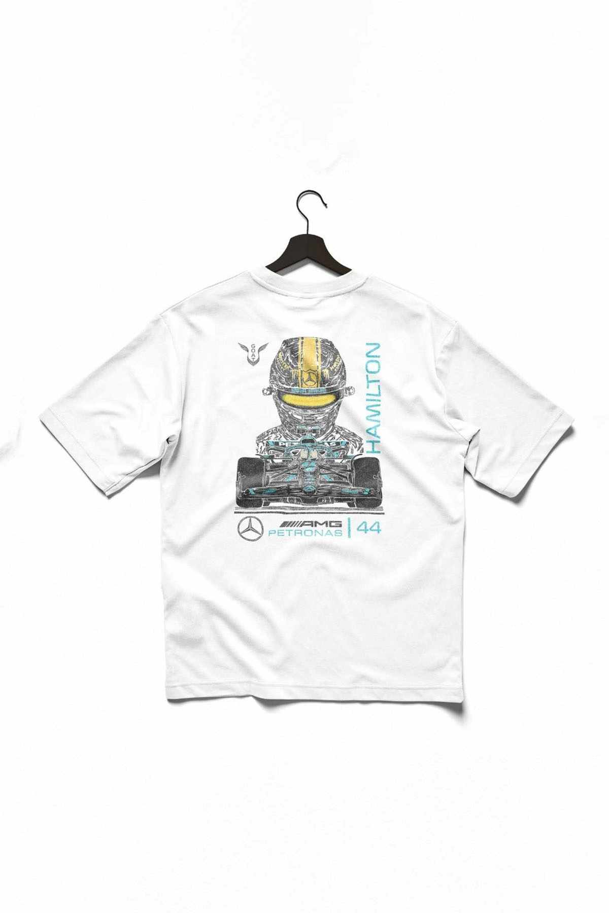 Lewis Hamilton Mercedes F1 T Shirt White