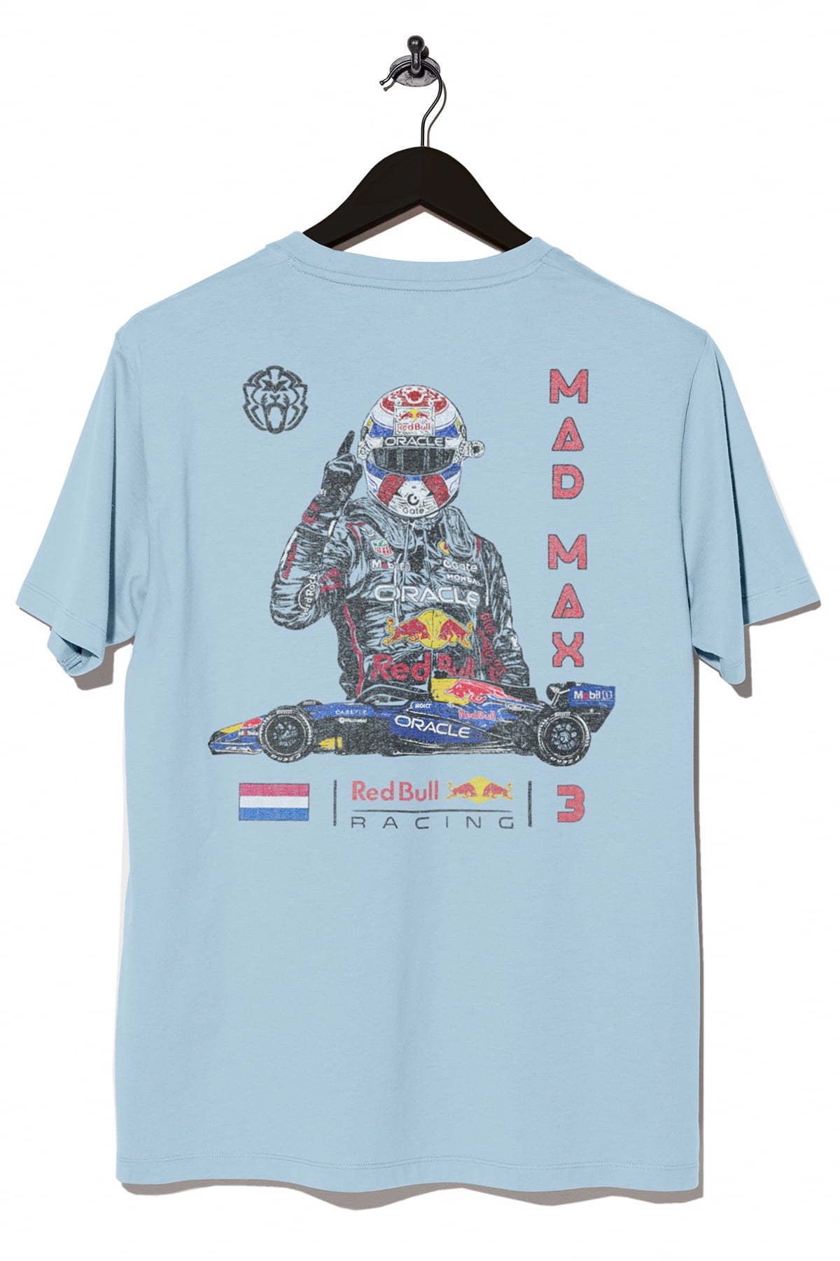 Max F1-Inspired Red Bull Racing T Shirt - Chambray