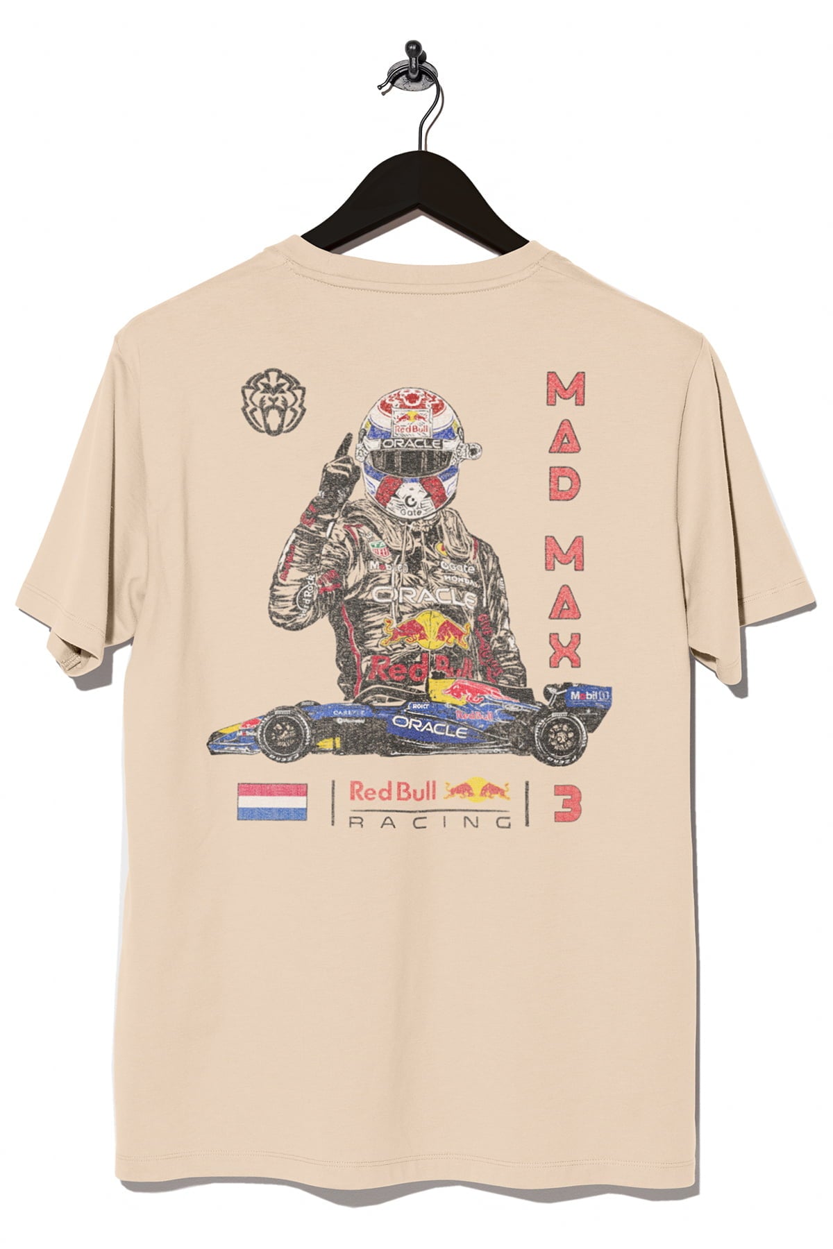 Max F1-Inspired Red Bull Racing T Shirt - Ivory