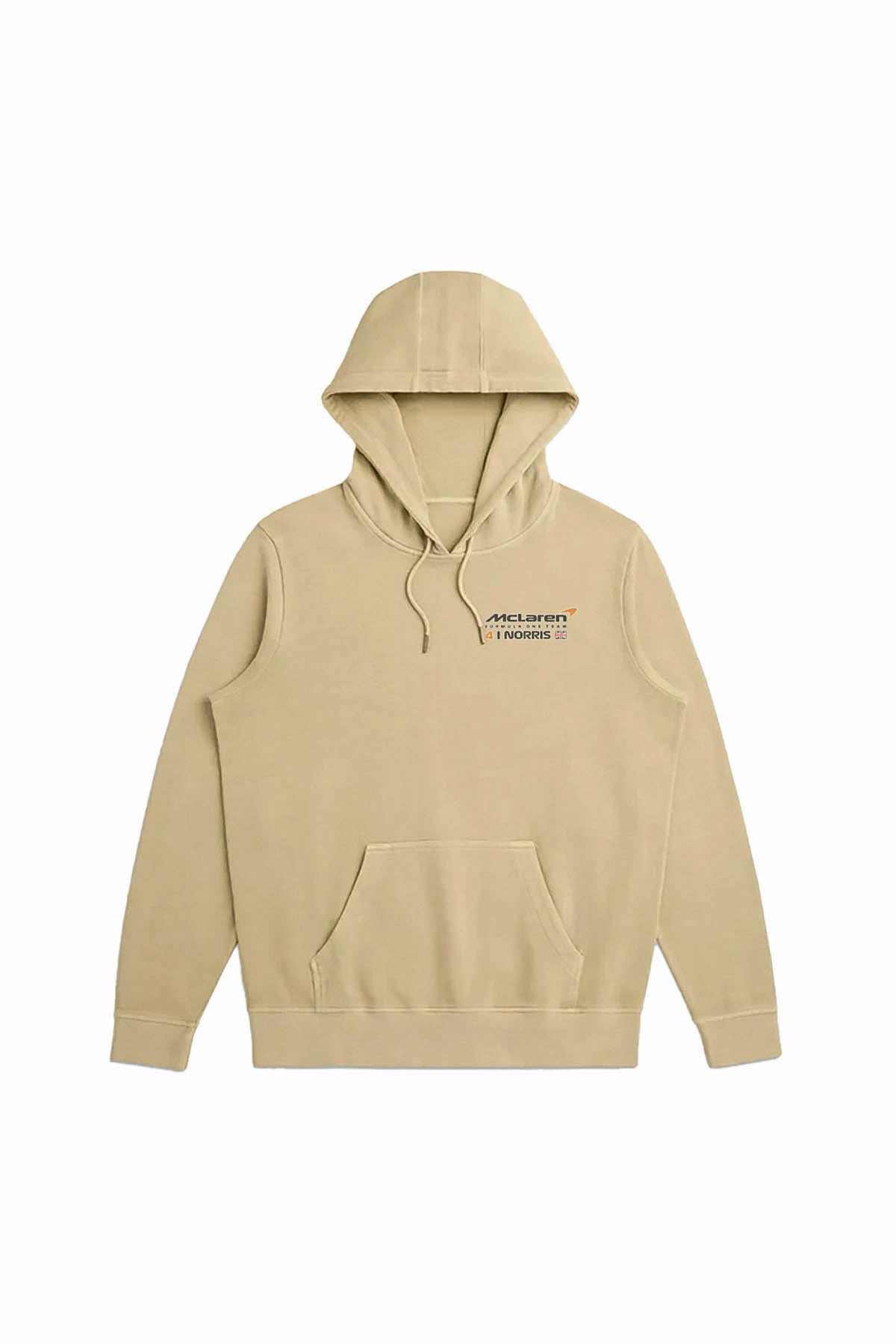 Mclaren F1 Organic Cotton Hoodie Front Dune
