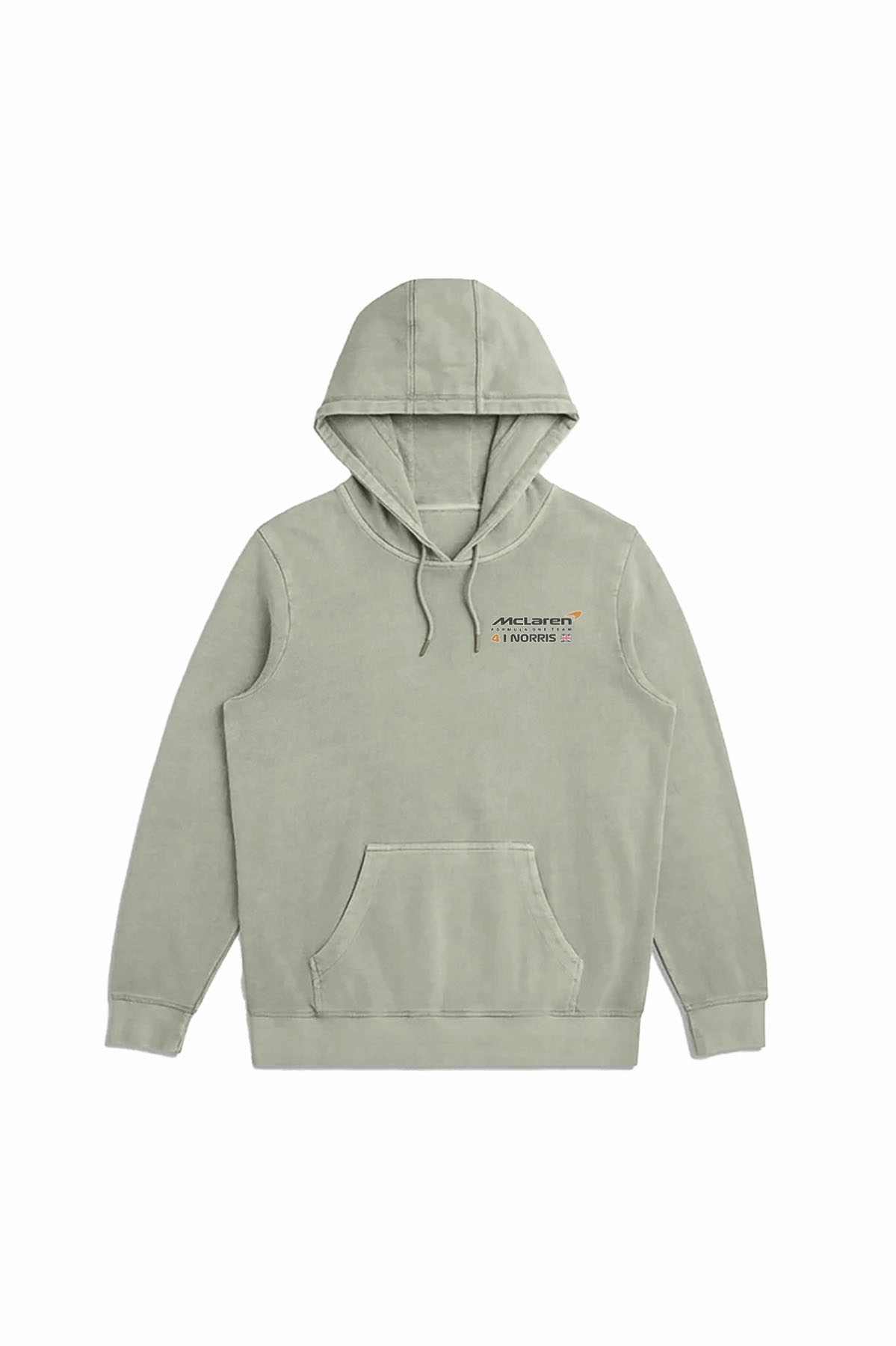 Mclaren F1 Organic Cotton Hoodie Front Sage