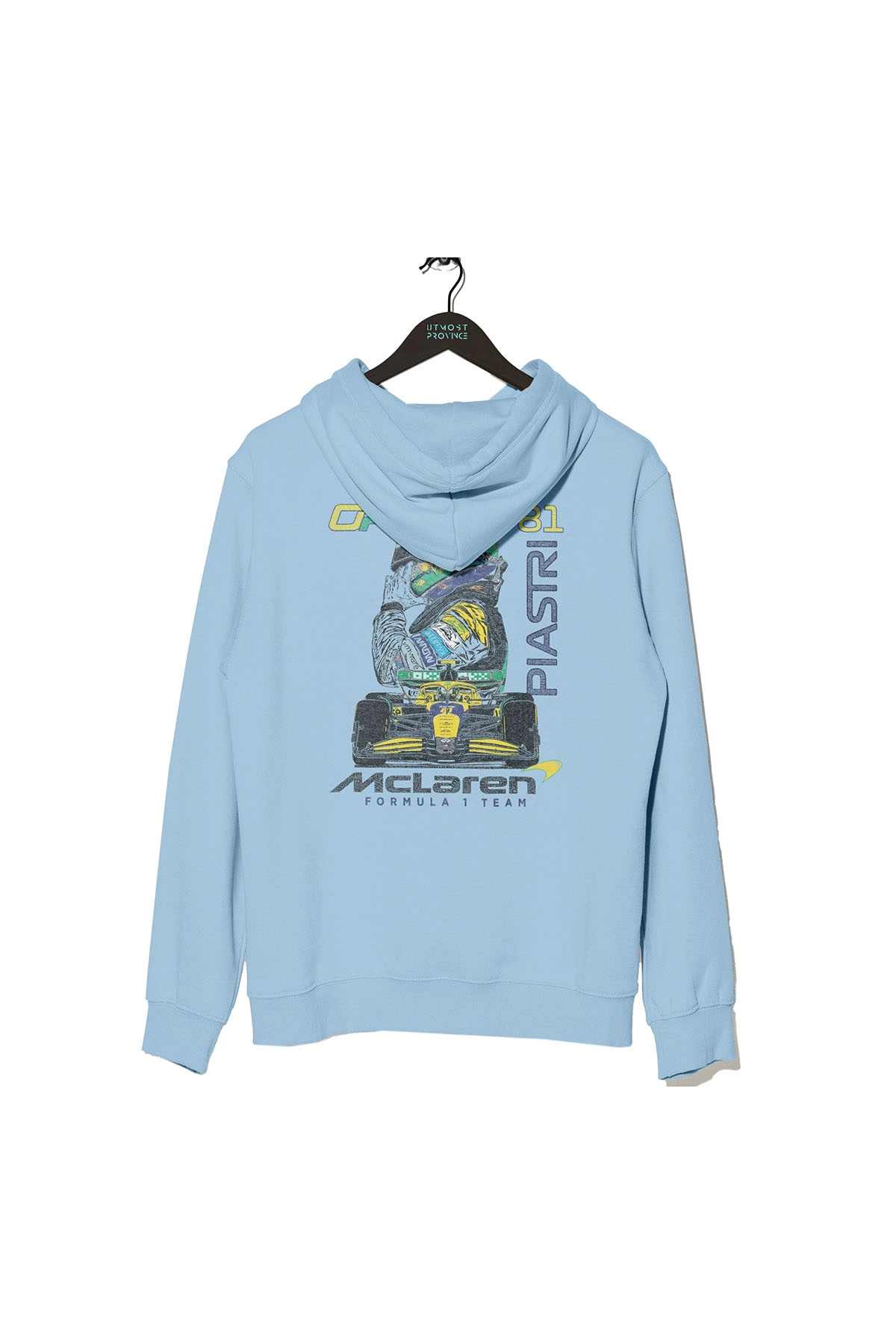 Oscar Piastri Mclaren F1 Hoodie Light Blue