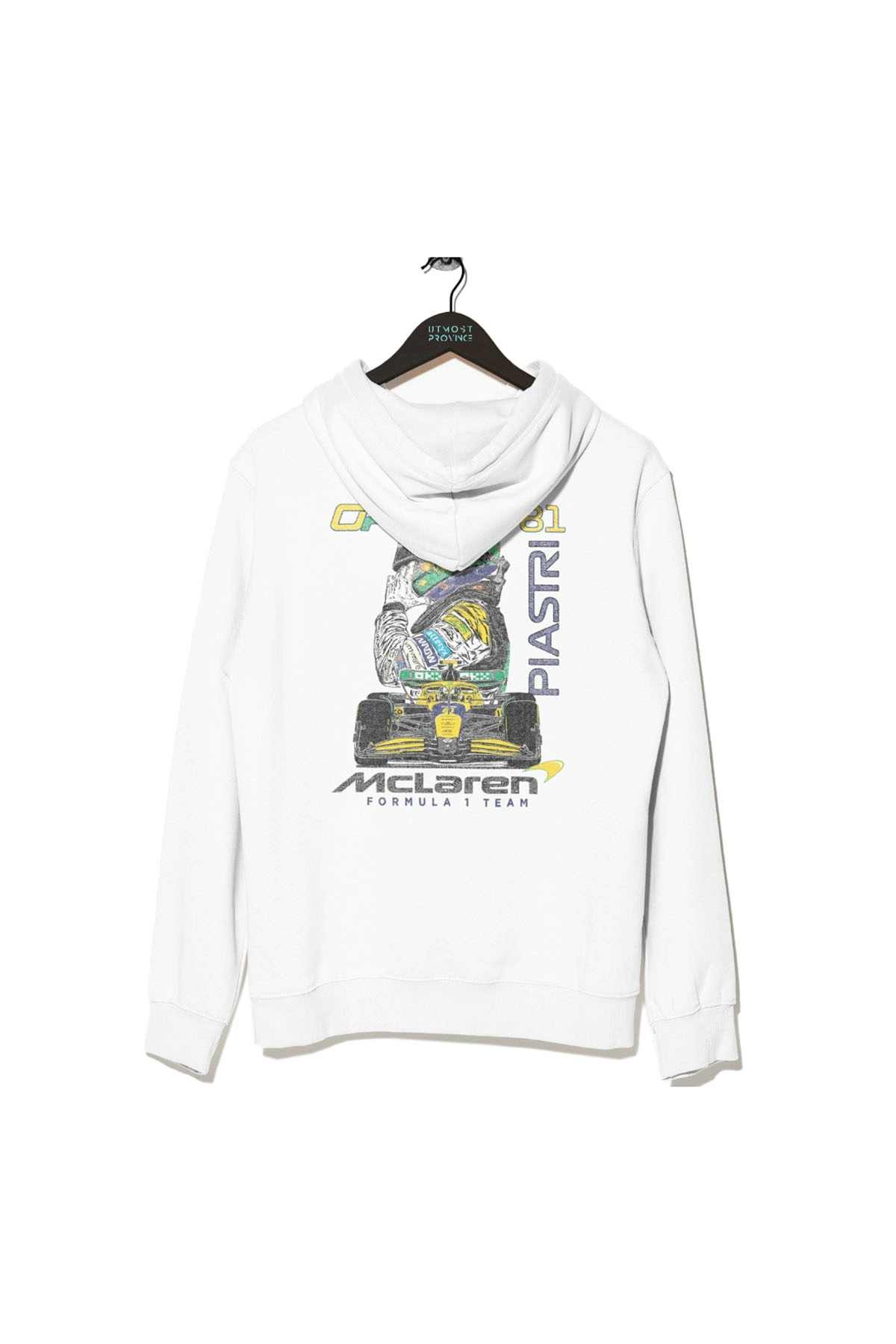 Oscar Piastri Mclaren F1 Hoodie White