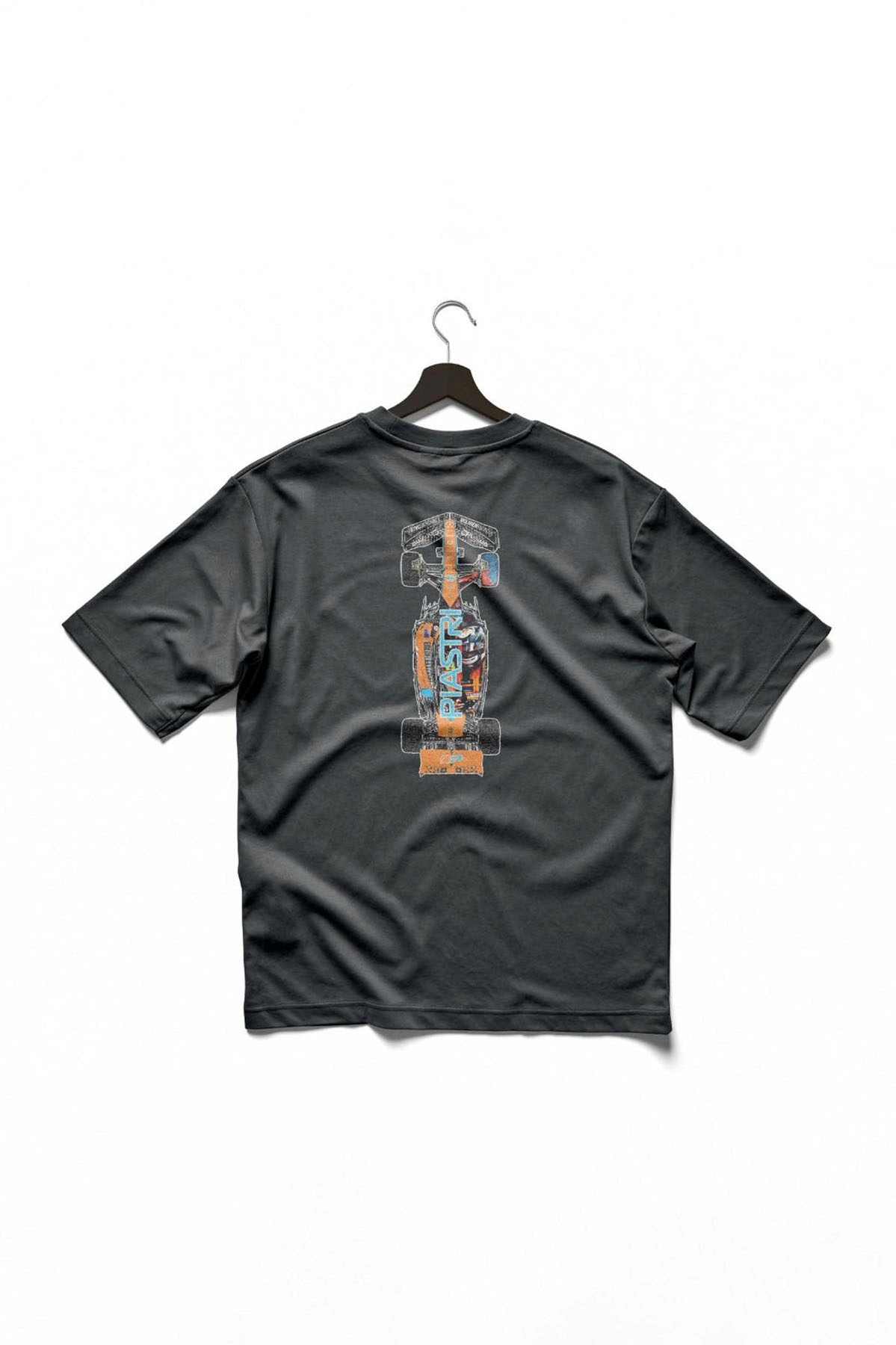Oscar Piastri Race Car T Shirt Mclaren F1 Merch Black
