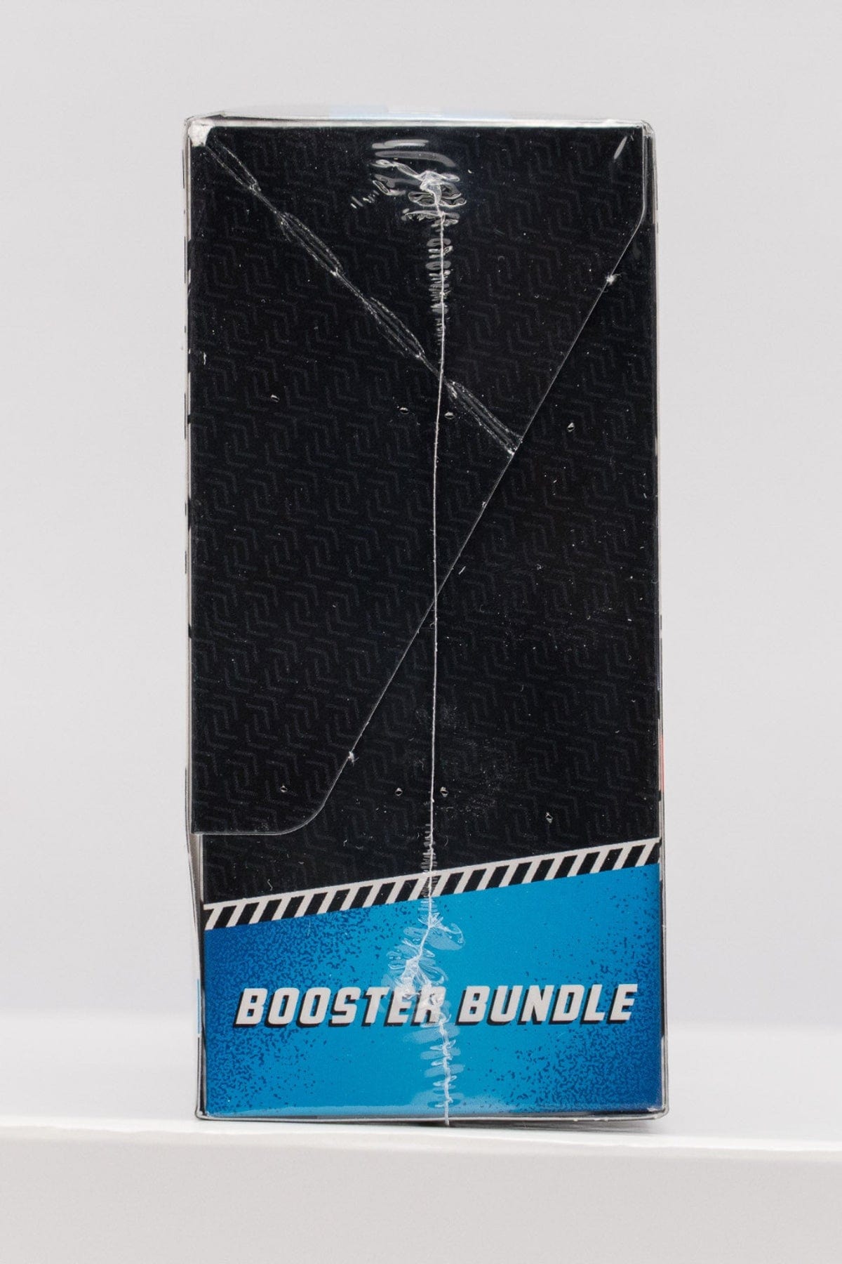 Side of a Pokemon booster bundle box with a white background.