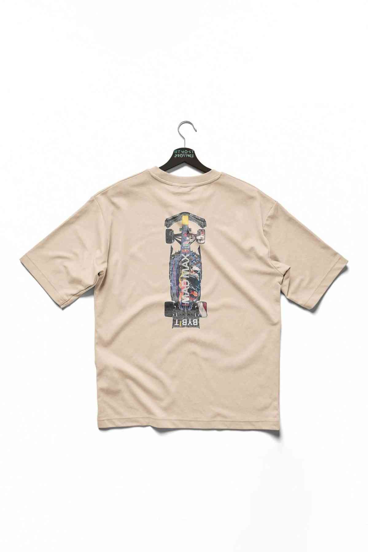 Red Bull F1 Shirt - Mad Max Race Car Tee Ivory