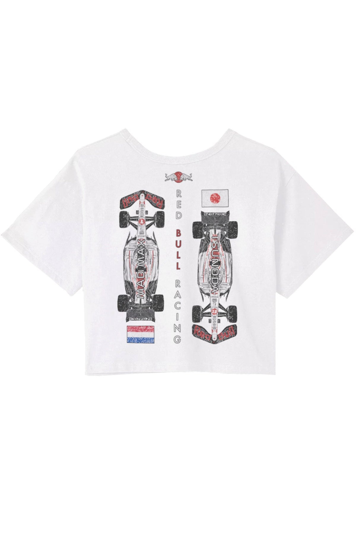 Red Bull Racing-Inspired Crop Top shirt designed by Utmost Province®.