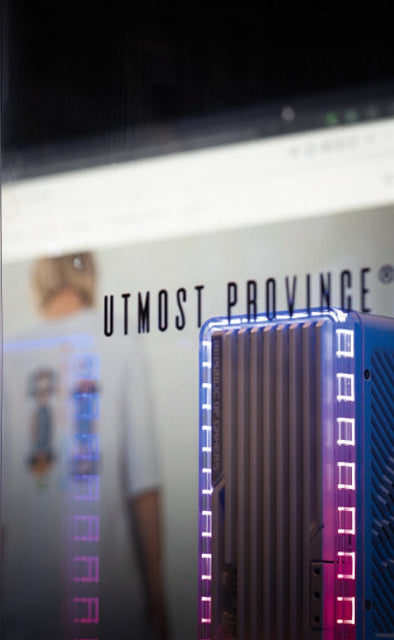 Utmost Province: The Journal homepage featuring stories on F1-inspired apparel, design, and brand updates