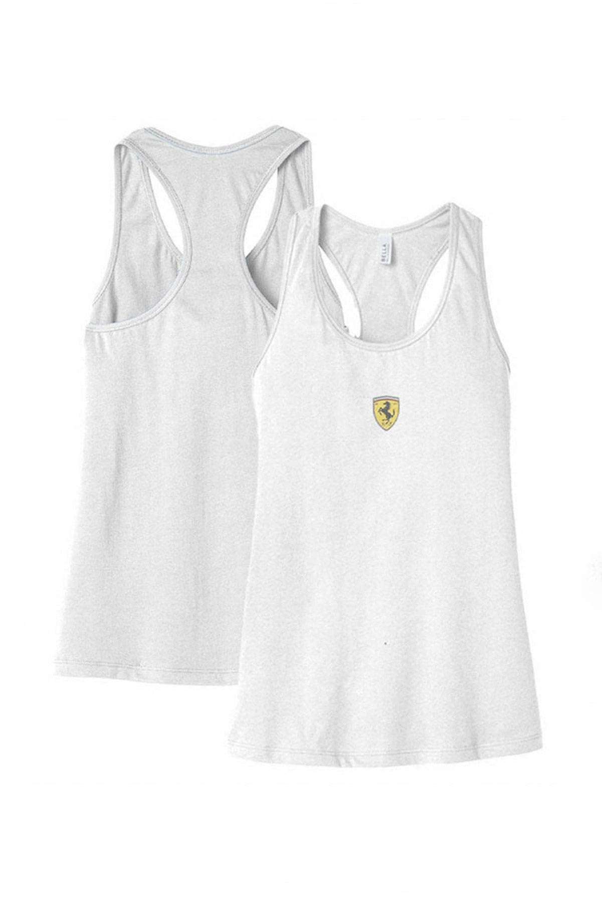 Women's Scuderia Racerback Tank Top White