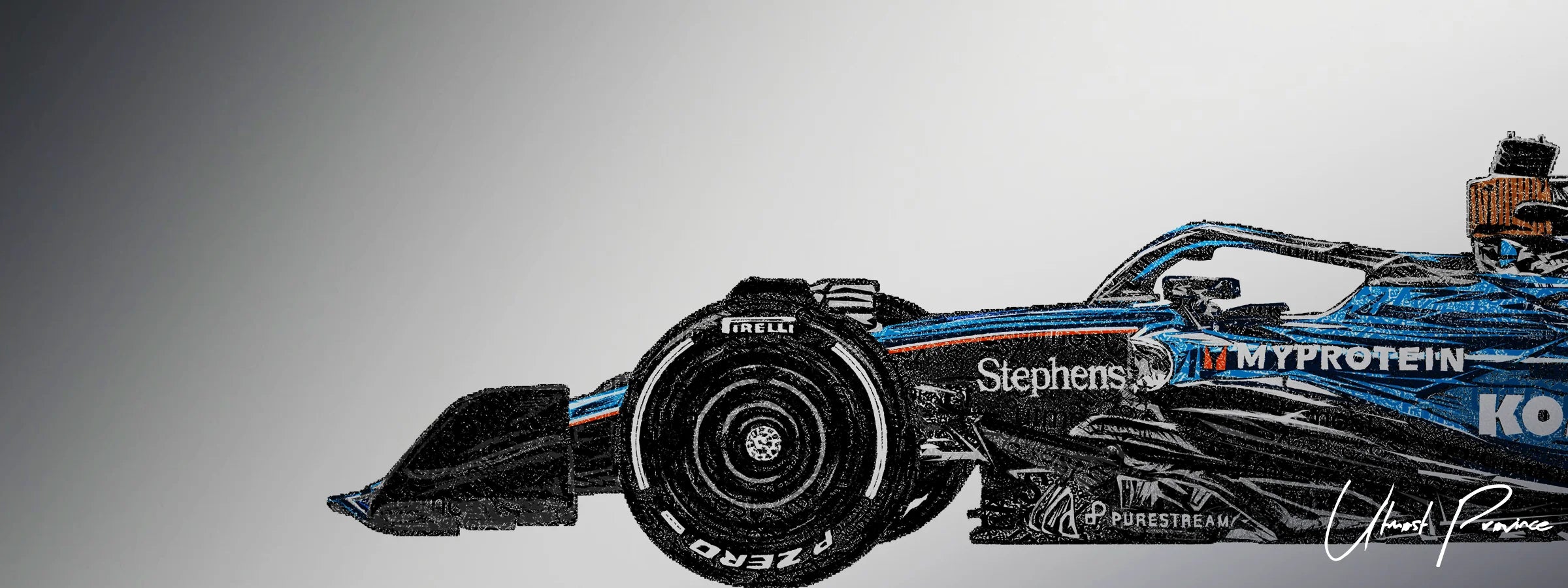 custom williams f1 merch by utmost province