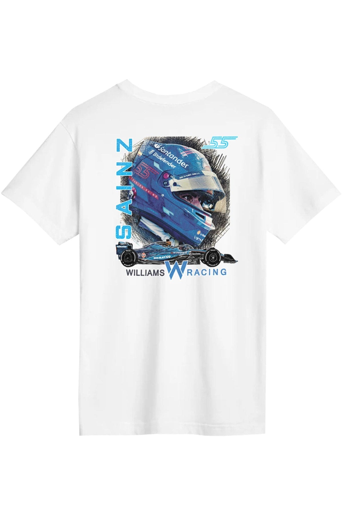 White Carlos Sainz Williams F1 shirt.