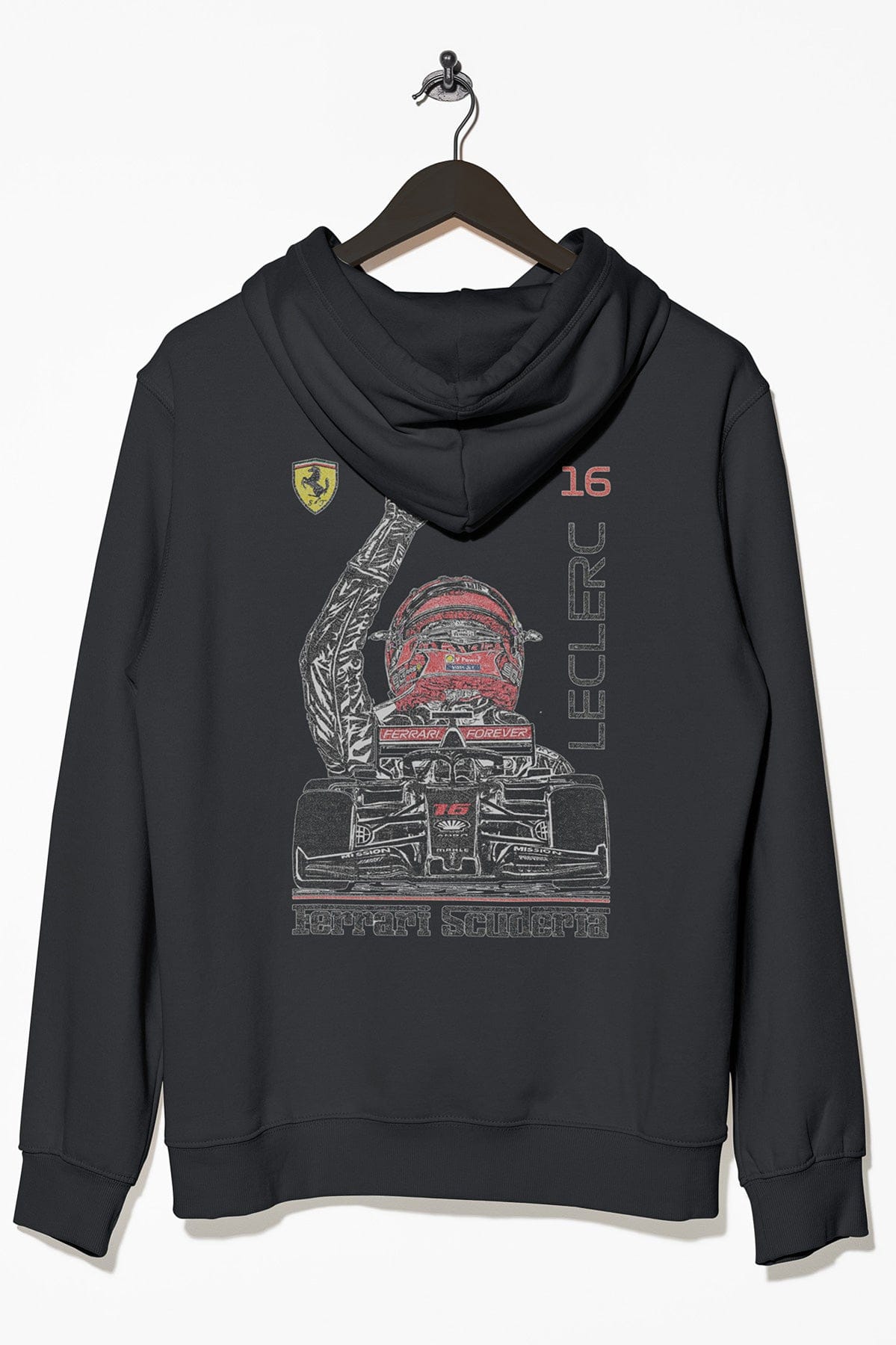 Charles Leclerc Ferrari F1 Hoodie - Black