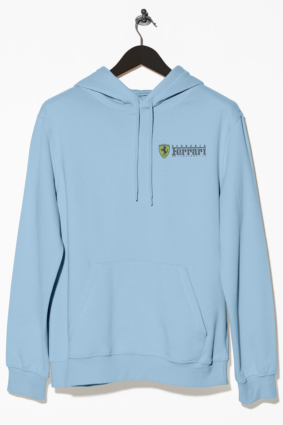 Light Blue Ferrari F1-Inspired Hoodie