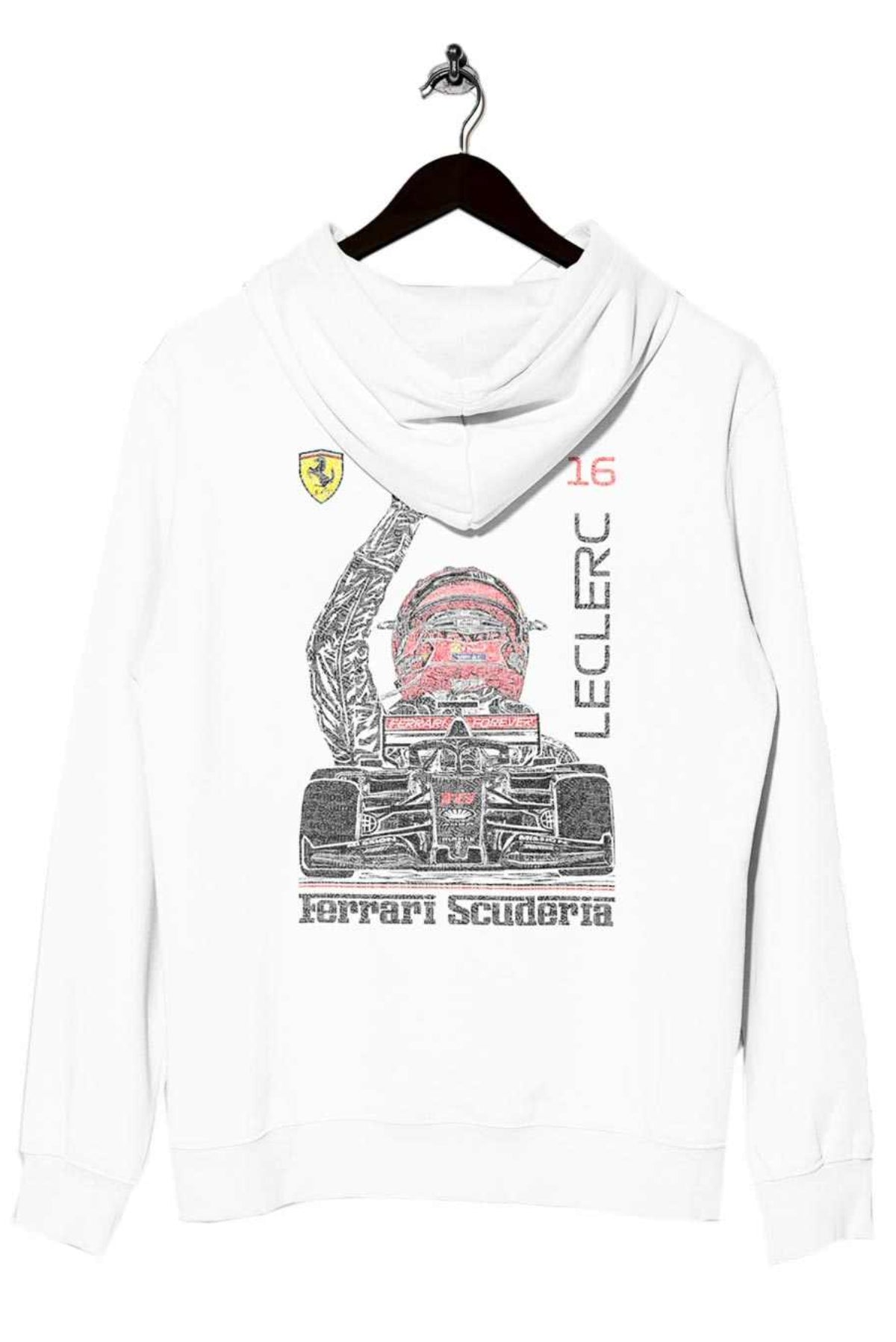 Charles Leclerc Ferrari F1 Hoodie - White