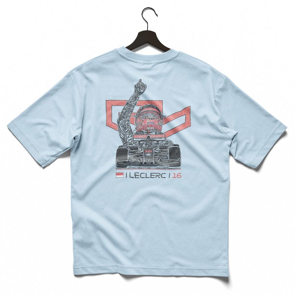 Charles Leclerc Shirt Ferrari F1 Merch Chambray