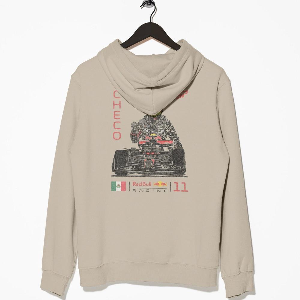 Utmost Province Checo Perez Merch | Fleece Hoodie Sand / S