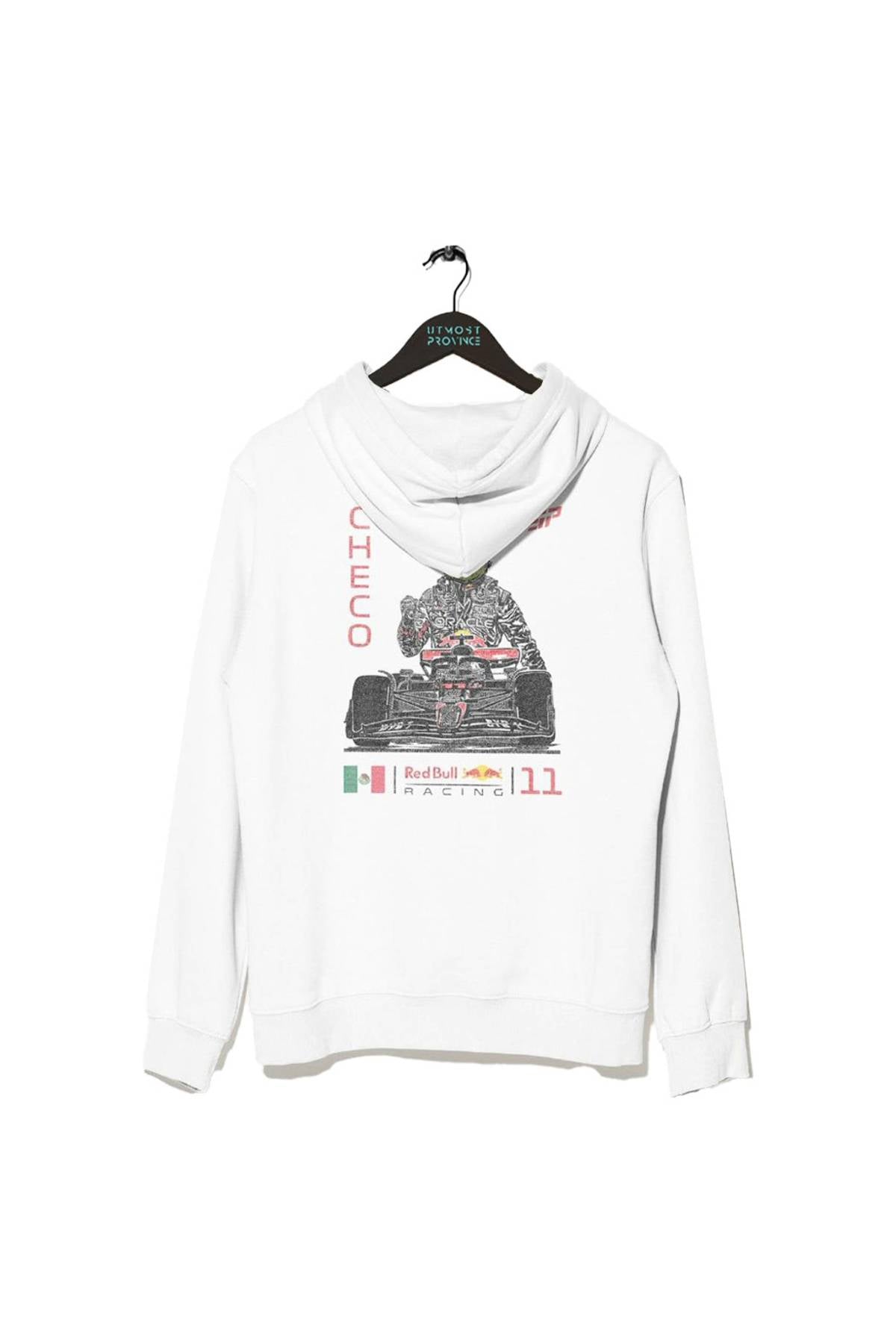 Checo Perez Red Bull F1 Hoodie White