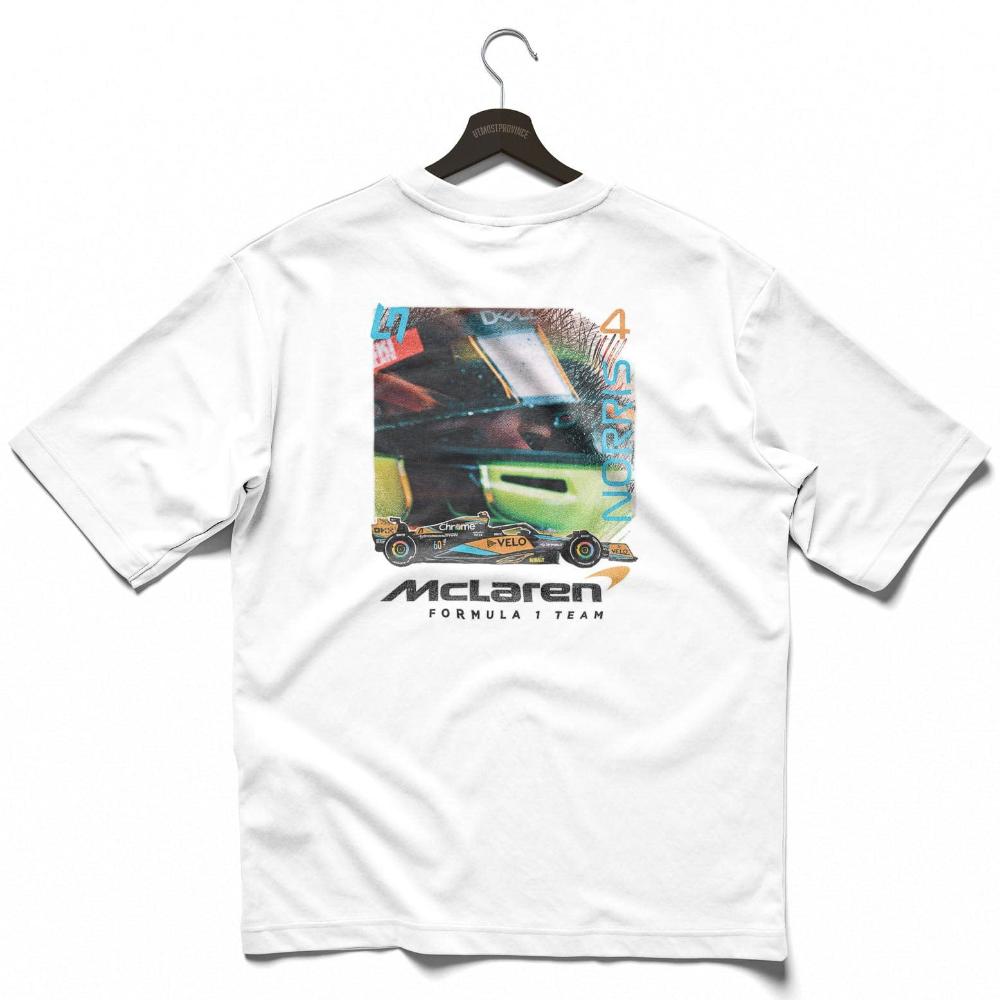 Utmost Province Retro Mclaren F1 Shirt | Lando Norris-Inspired Merch White / S