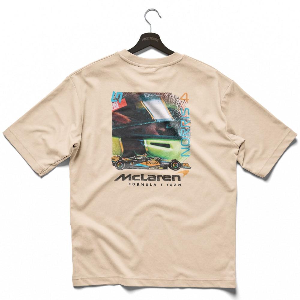 Utmost Province Retro Mclaren F1 Shirt | Lando Norris-Inspired Merch Ivory / S