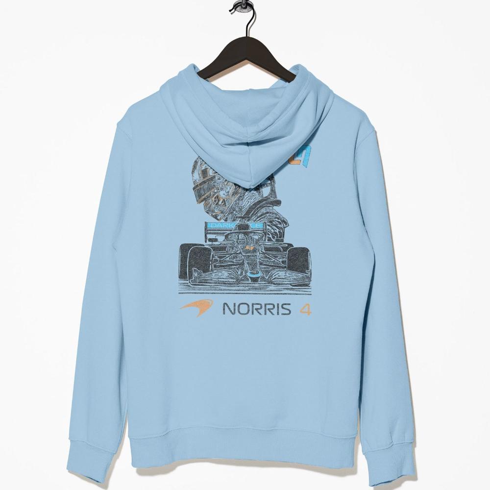 Utmost Province Custom Mclaren Hoodie | Norris 4 Light Blue / S