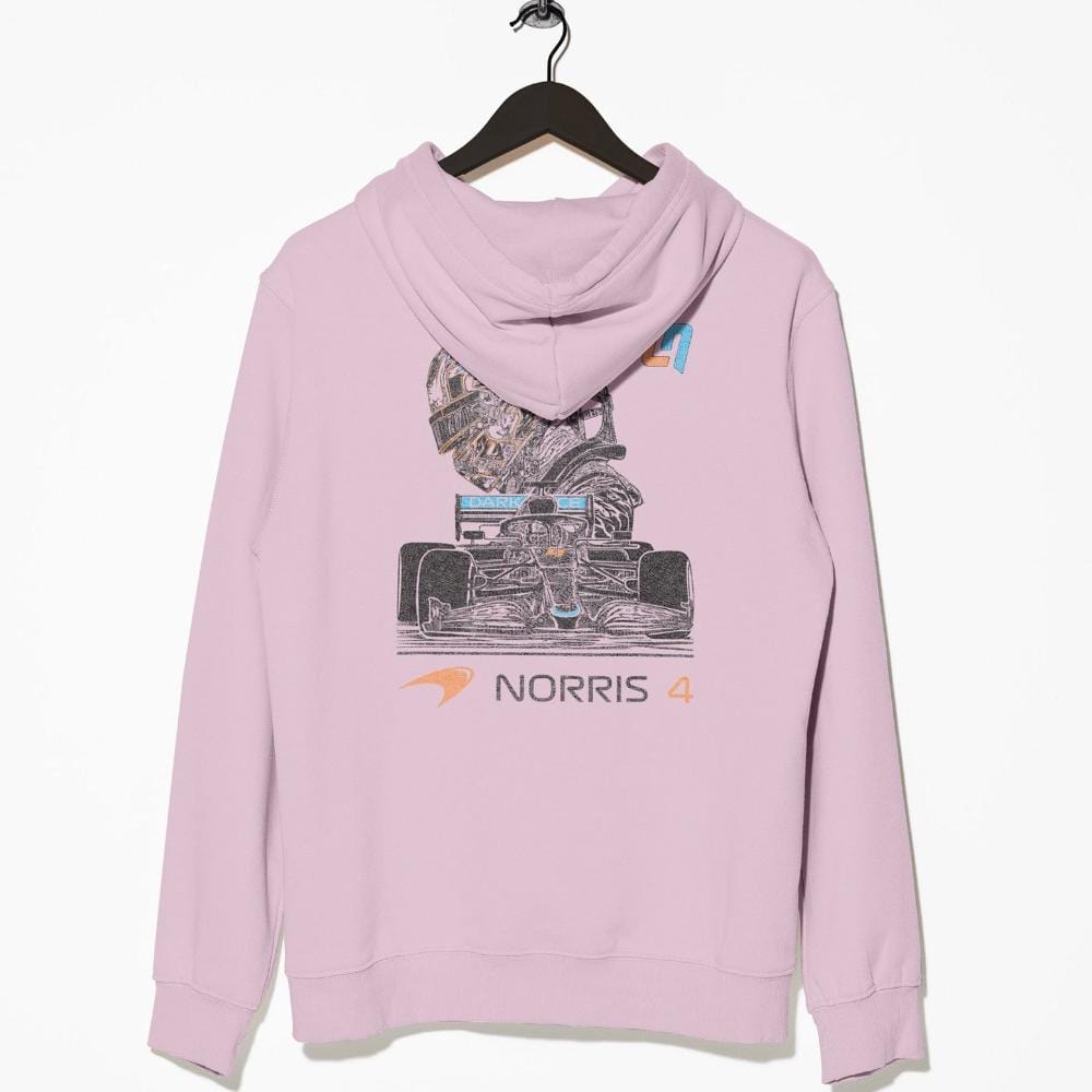 Utmost Province Custom Mclaren Hoodie | Norris 4 Light Pink / S