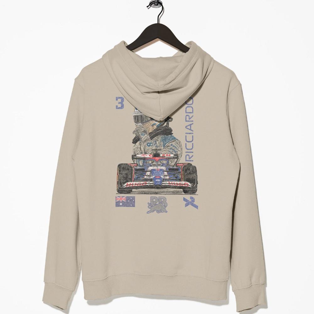 Utmost Province F1-Inspired Hoodie Daniel Ricciardo Sweatshirt Sand / S