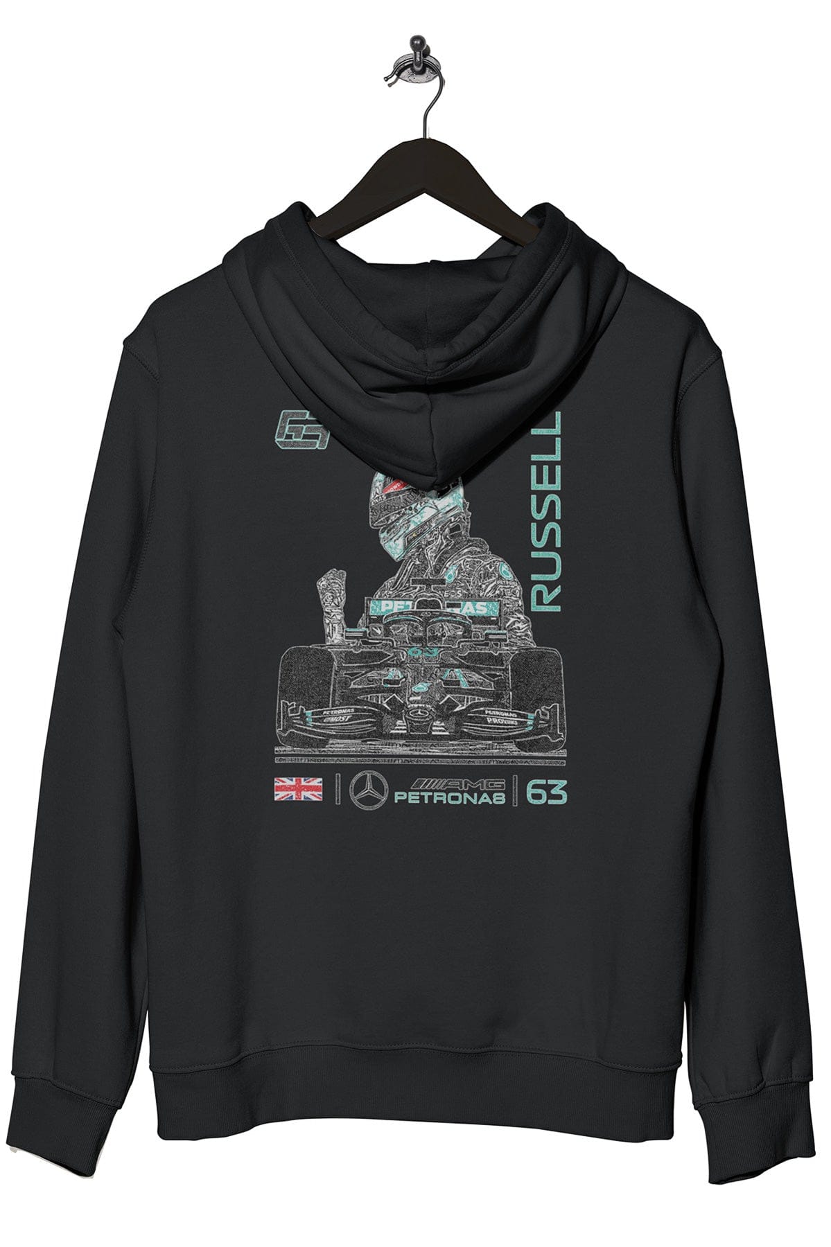 George Russell Mercedes Hoodie - Black