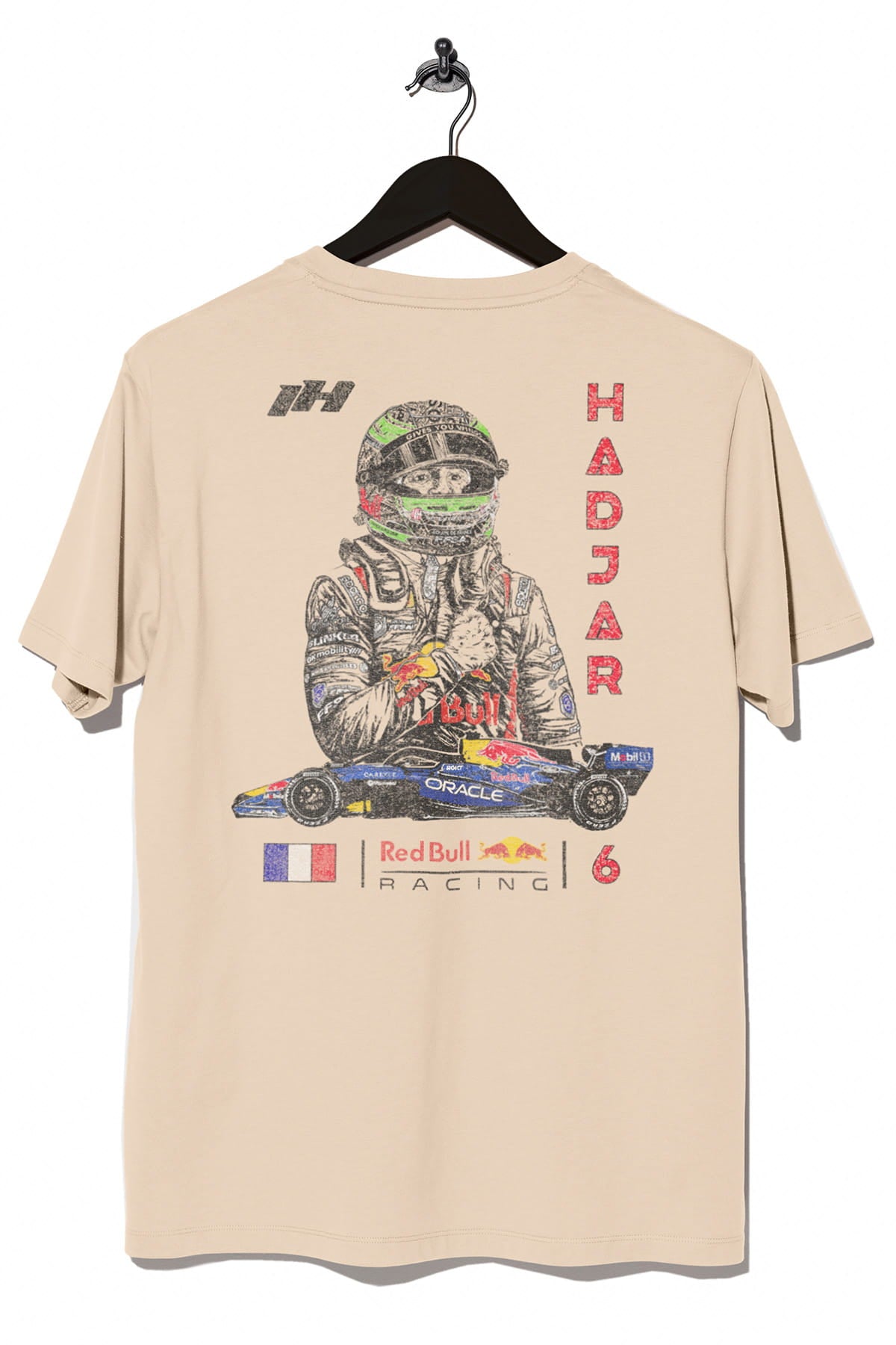 Isack Hadjar Inspired Red Bull Racing Shirt - Ivory