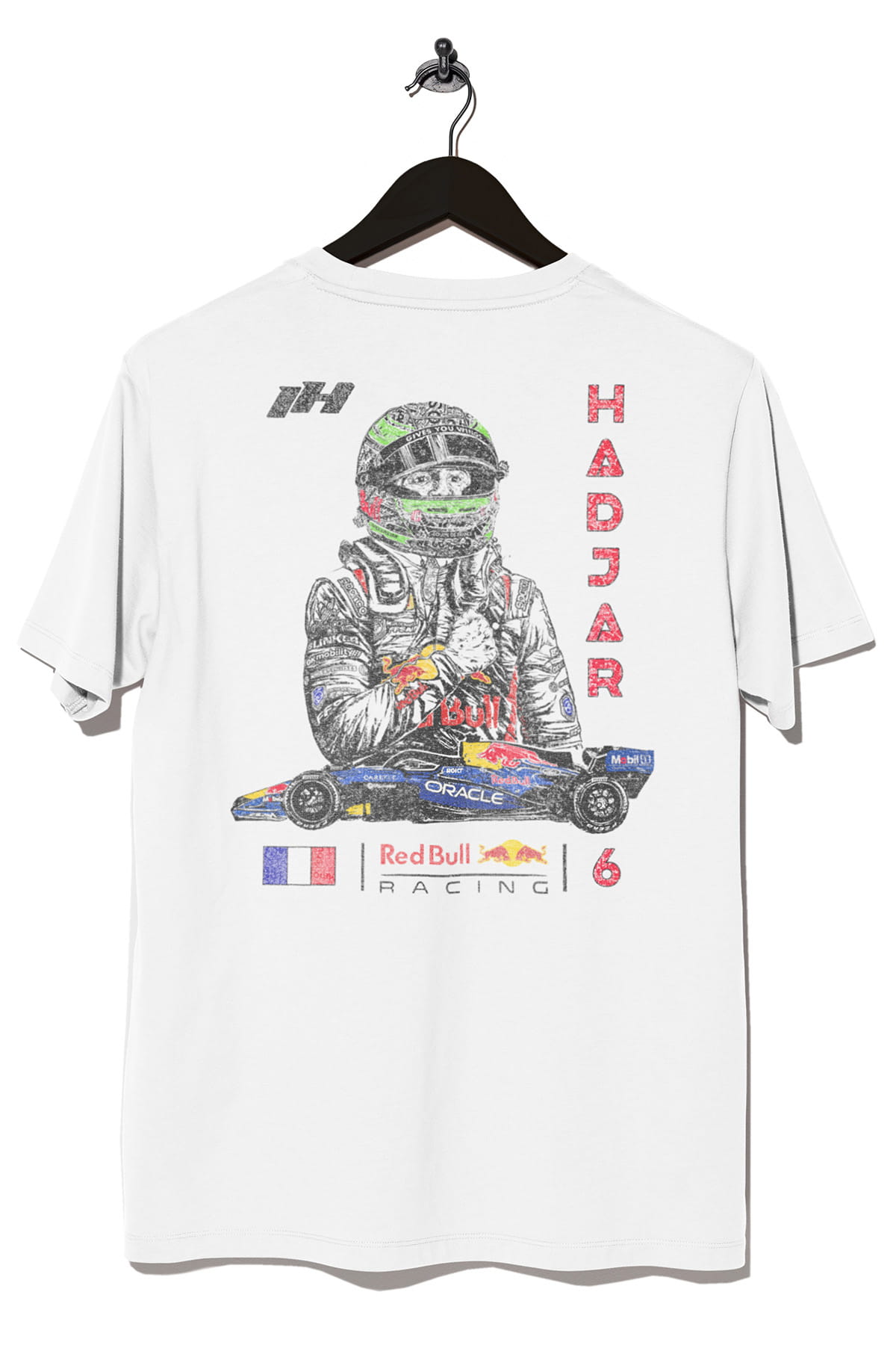 Isack Hadjar Inspired Red Bull Racing Shirt White / L