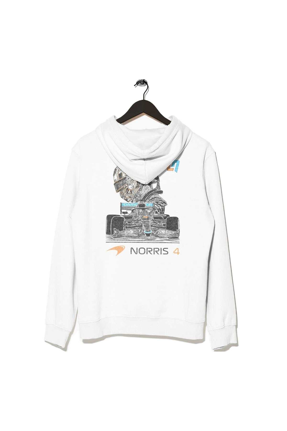 Lando Norris Mclaren F1 Hoodie White