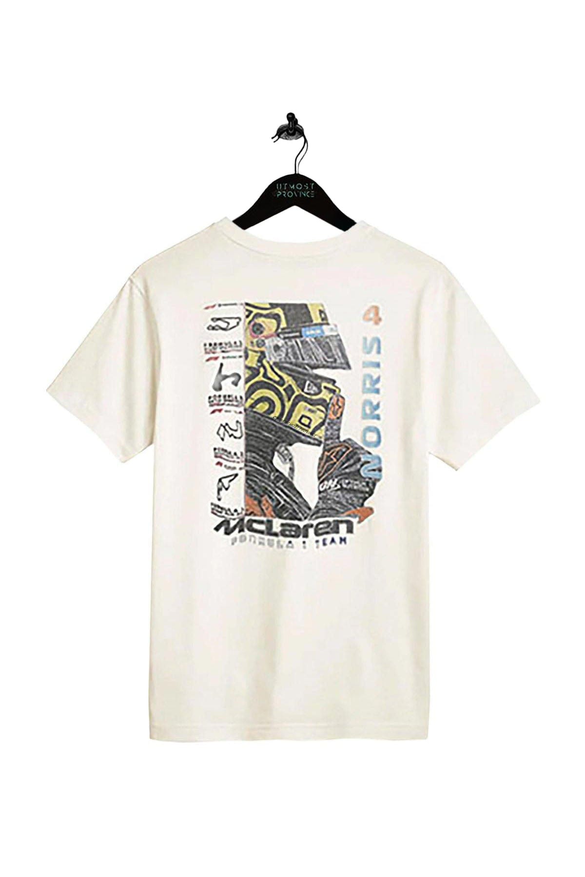 Lando Norris Mclaren F1 Supima Cotton T Shirt Natural