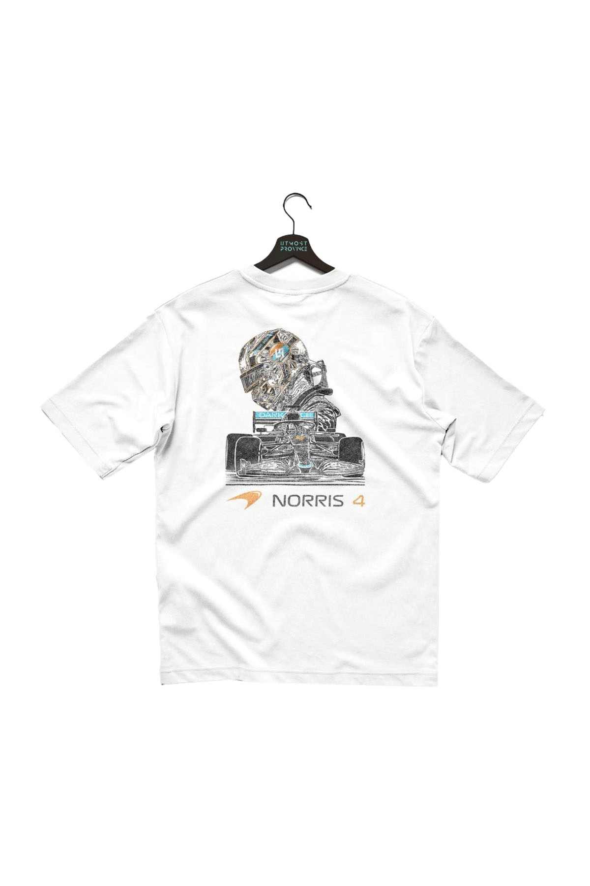Lando Norris Mclaren T Shirt White