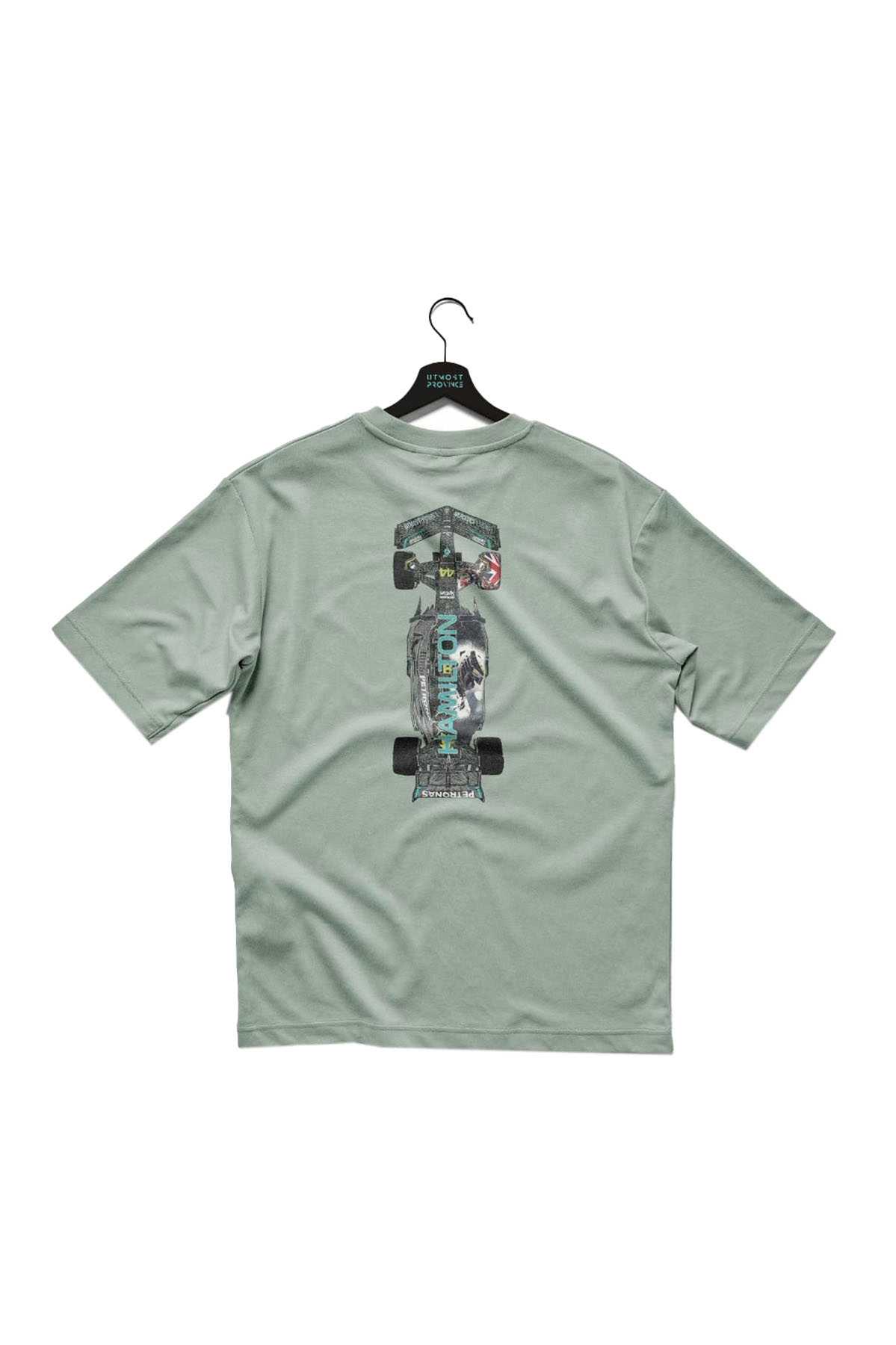 Lewis Hamilton Mercedes F1 Race Car T Shirt Bay