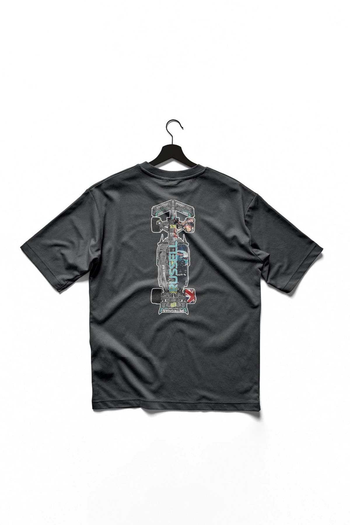Mercedes F1 Race Car T Shirt George Russell Merch Black