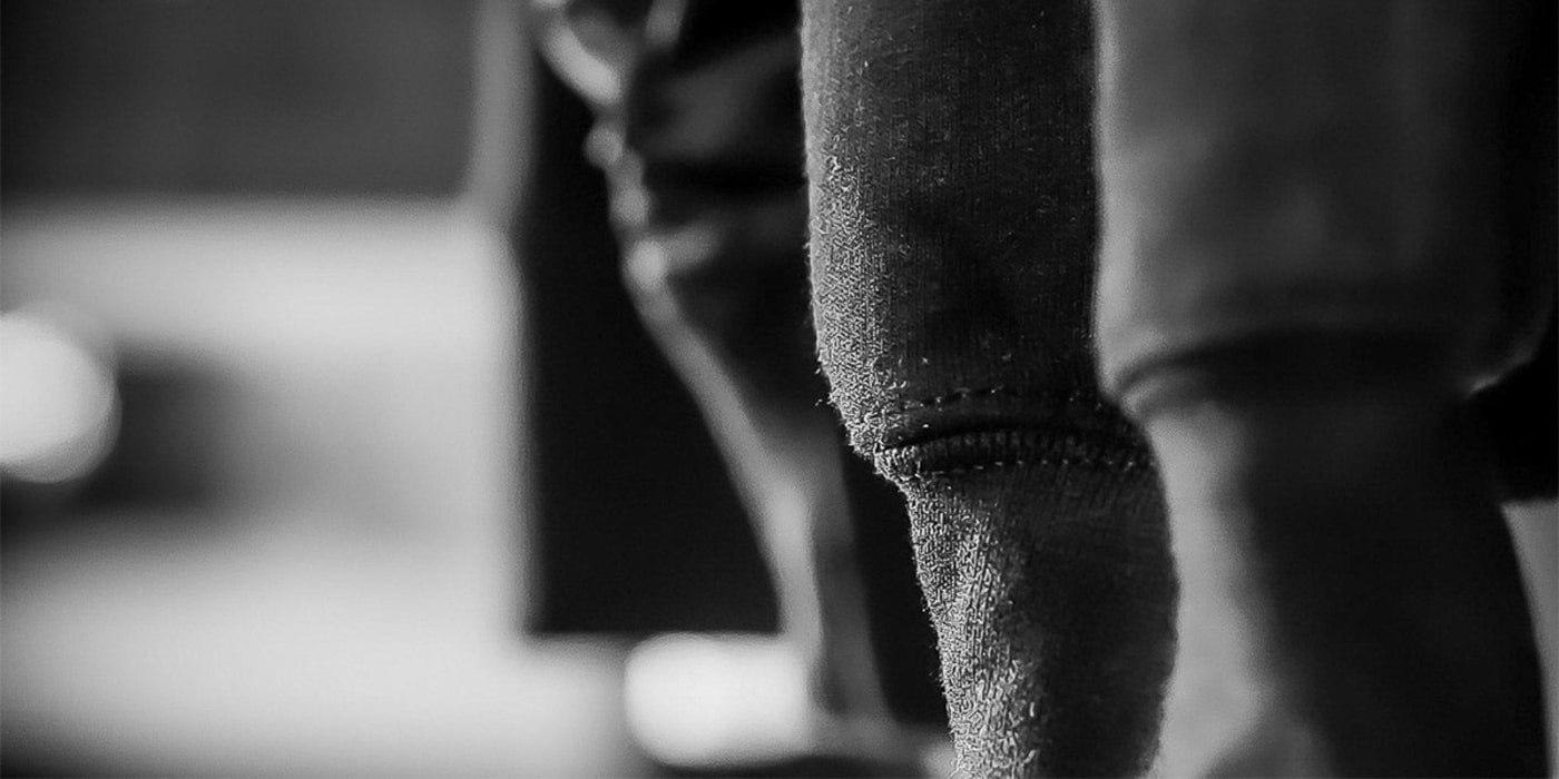 Close up of the sleeves of Utmost Province organic cotton hoodies.