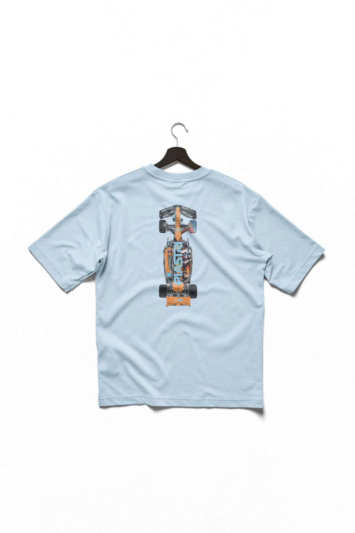 Oscar Piastri Race Car T Shirt Mclaren F1 Merch Chambray