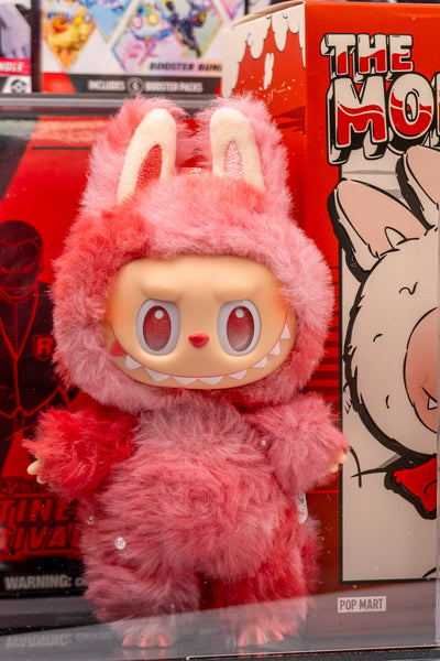 Short 8 second clip of a Labubu Big Into Energy Blind Box, showing all sides of the authentic Pop Mart doll.